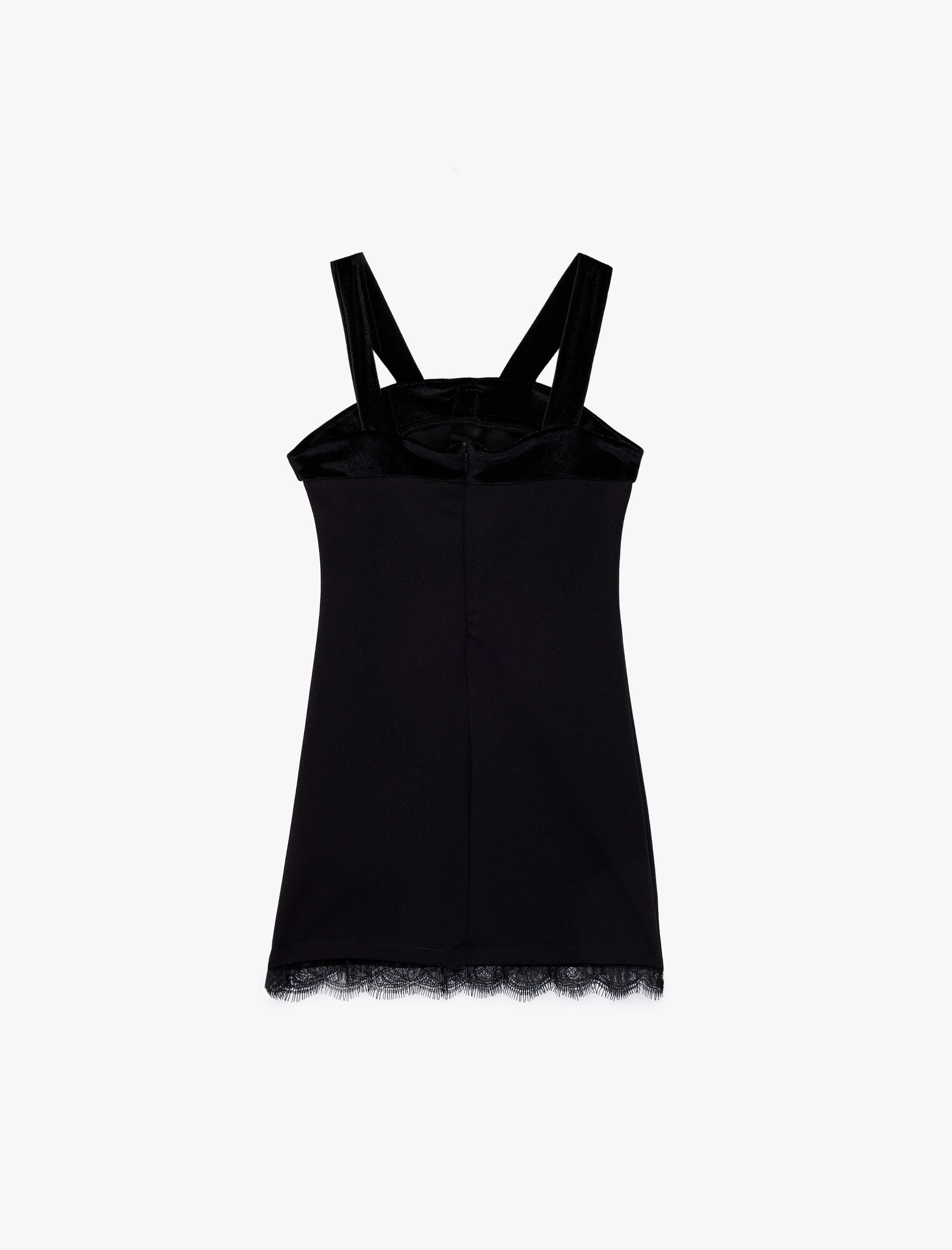  Kız Çocuk Fiyonk Detaylı Diz Üstü Askılı Yılbaşı Elbise