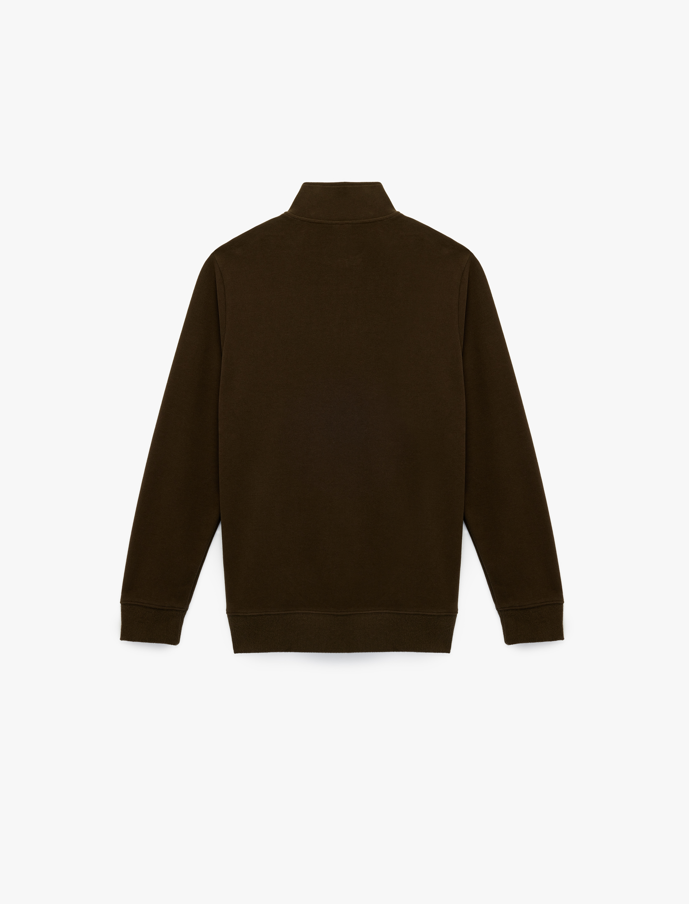   Regular Fit Uzun Kollu Yarım Fermuarlı Sweatshirt