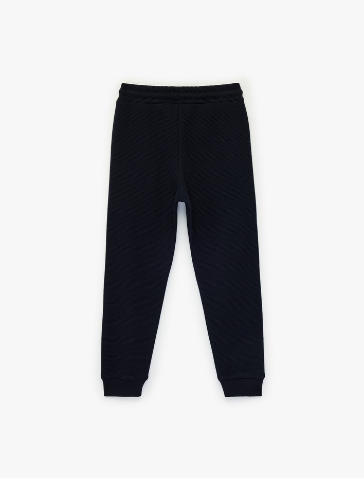 Erkek Çocuk Cepli Beli Bağcıklı Basic Jogger Eşofman Altı