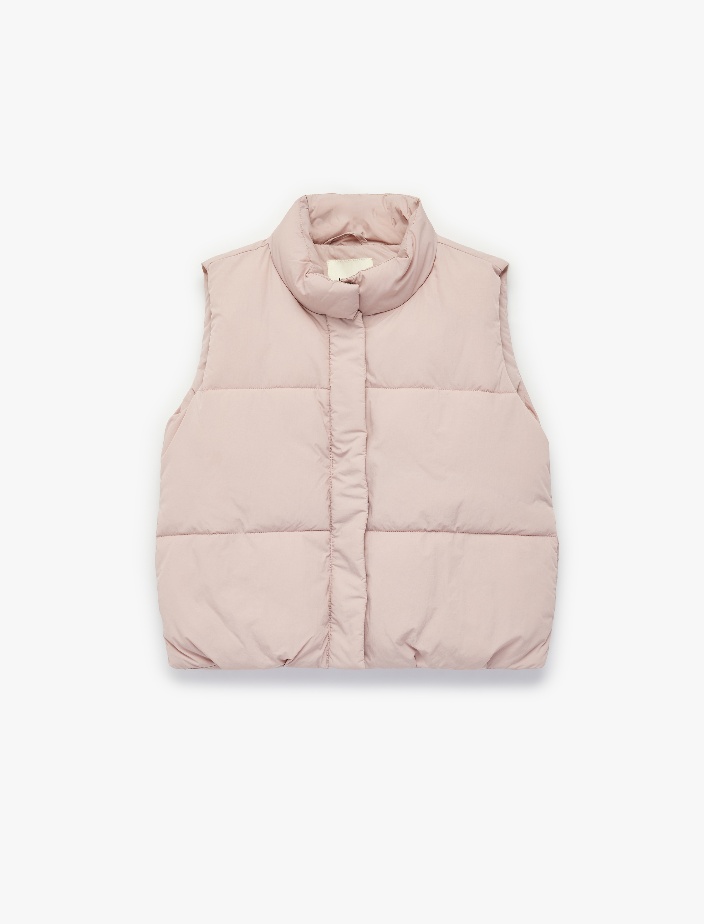  Kız Çocuk Dik Yaka Kolsuz Bol Kesim Şişme Yelek