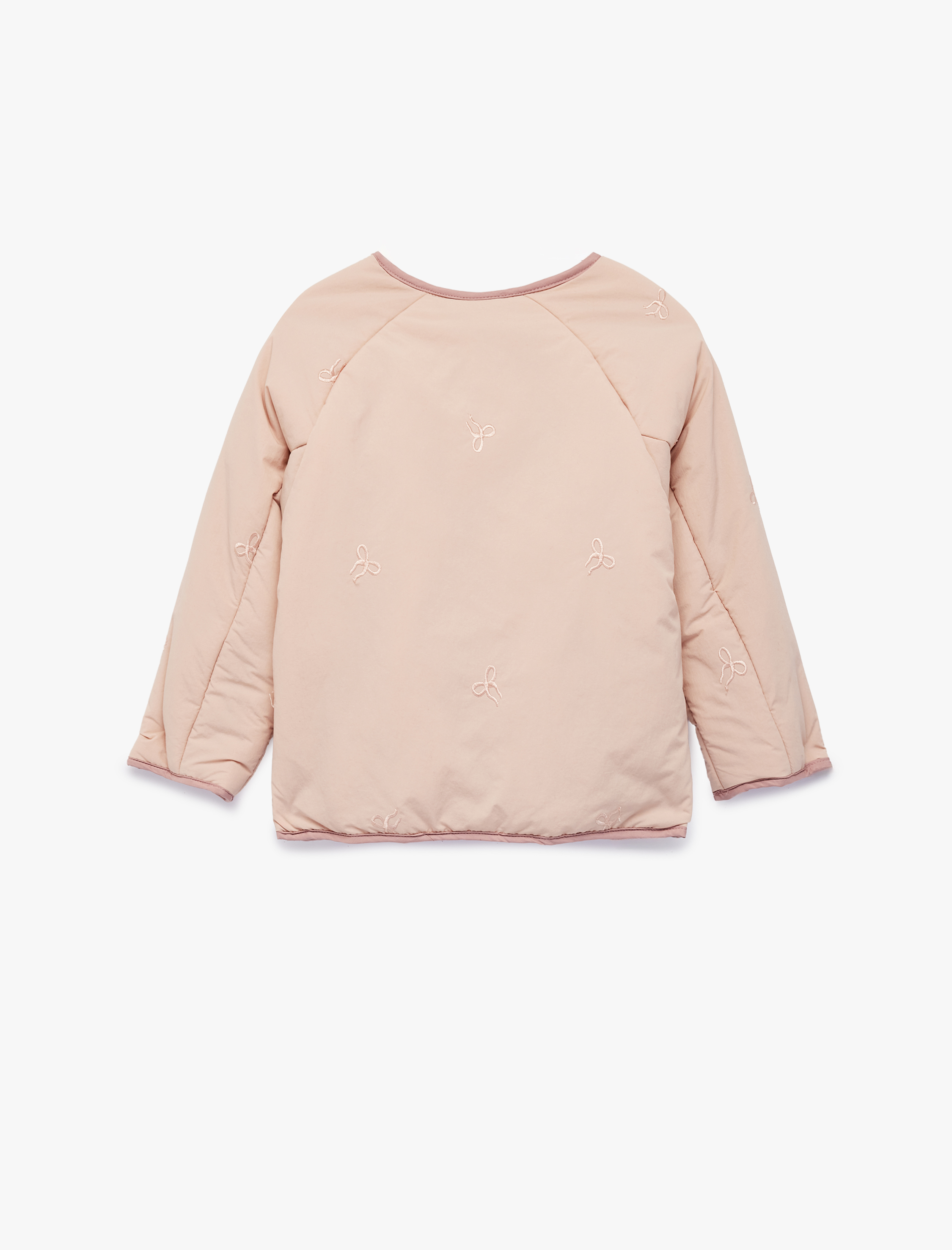  Kız Bebek Uzun Kollu Bisiklet Yaka Cepli Mevsimlik Ceket