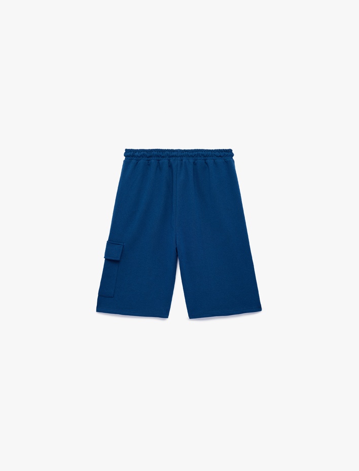 Erkek Çocuk Beli Lastikli Cep Detaylı Pamuklu Basic Şort