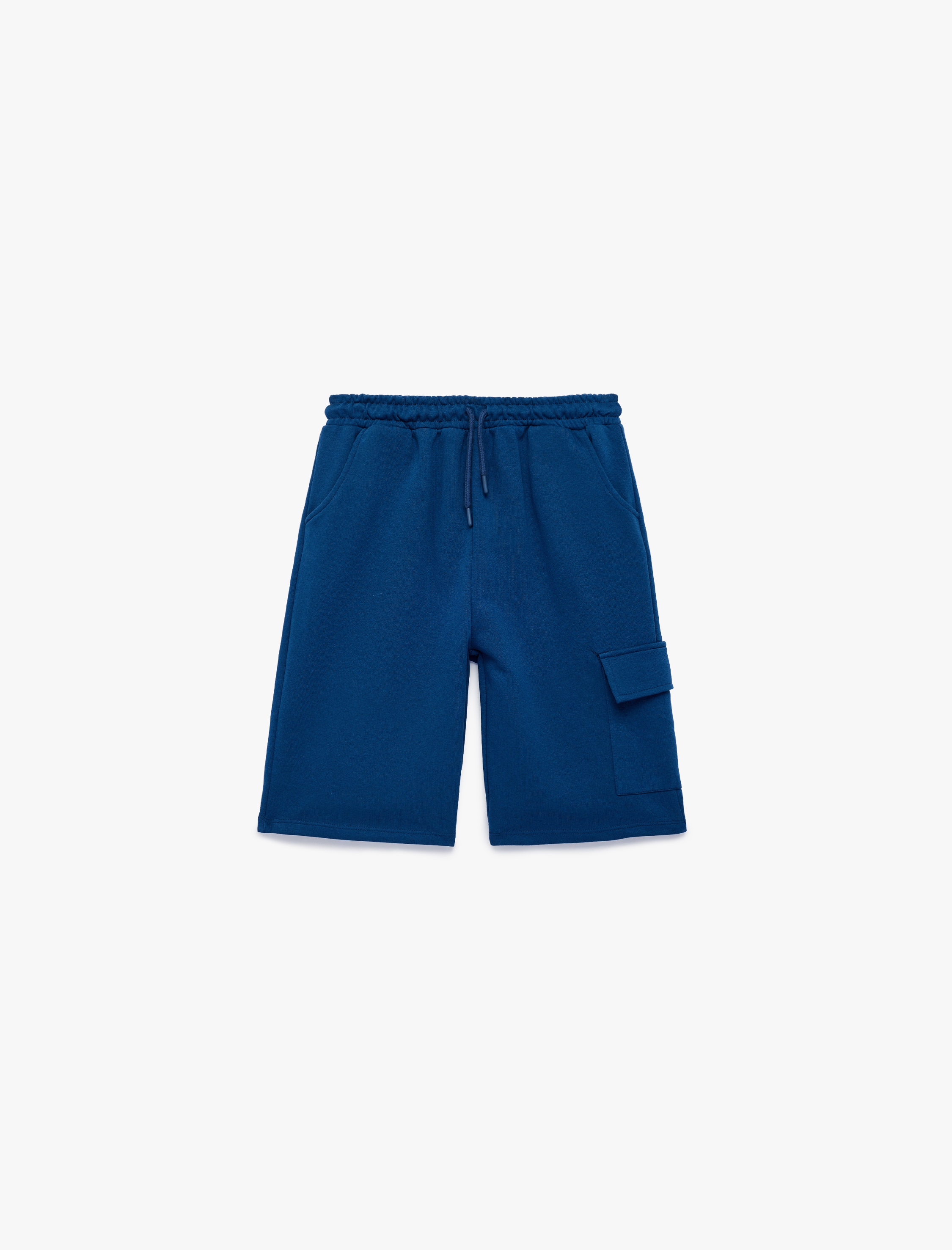  Erkek Çocuk Beli Lastikli Cep Detaylı Pamuklu Basic Şort