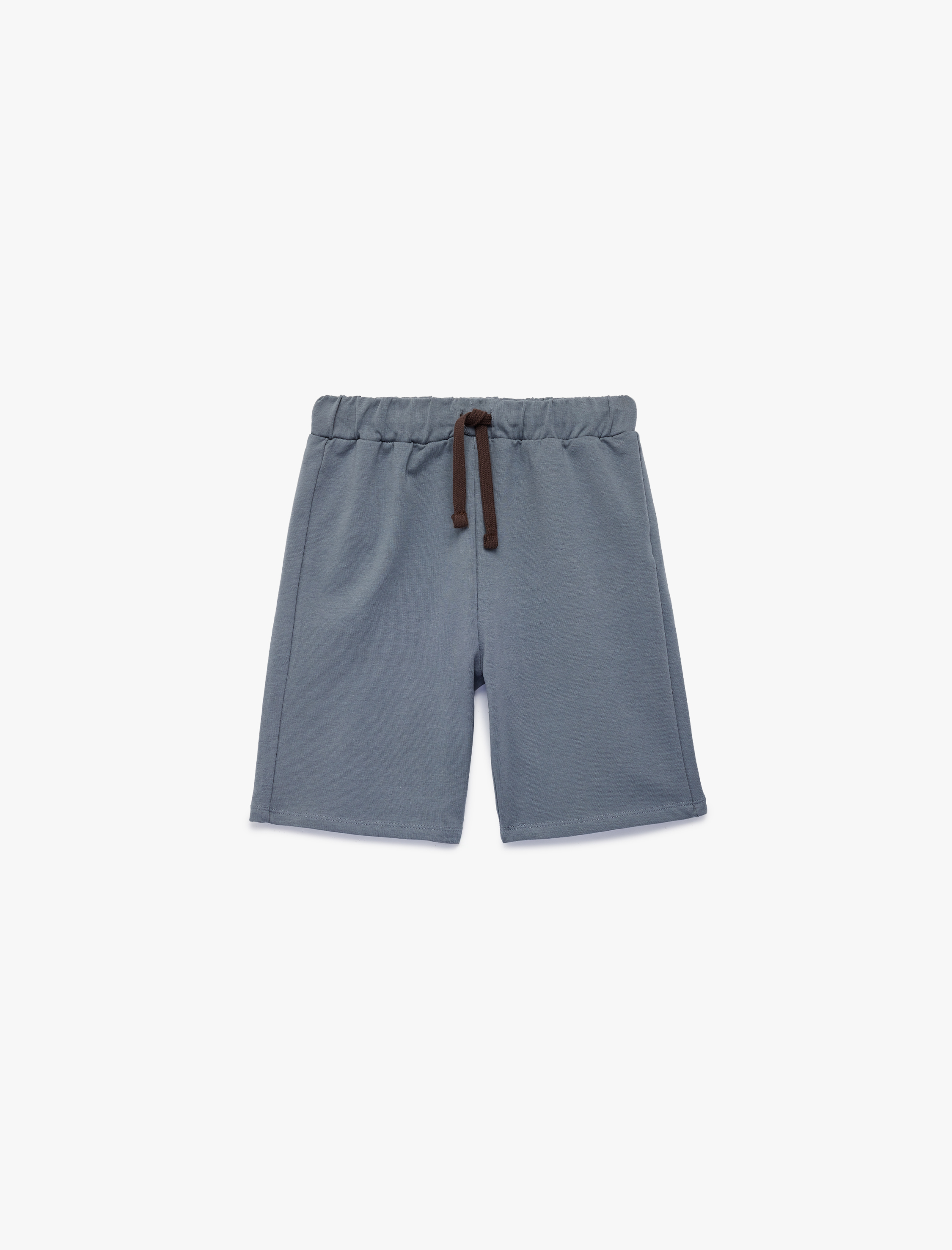  Erkek Çocuk Beli Bağlamalı Pamuklu Basic Şort