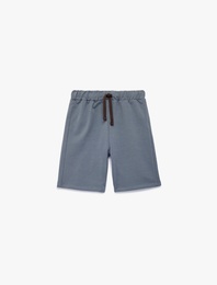 Beli Bağlamalı Pamuklu Basic Şort