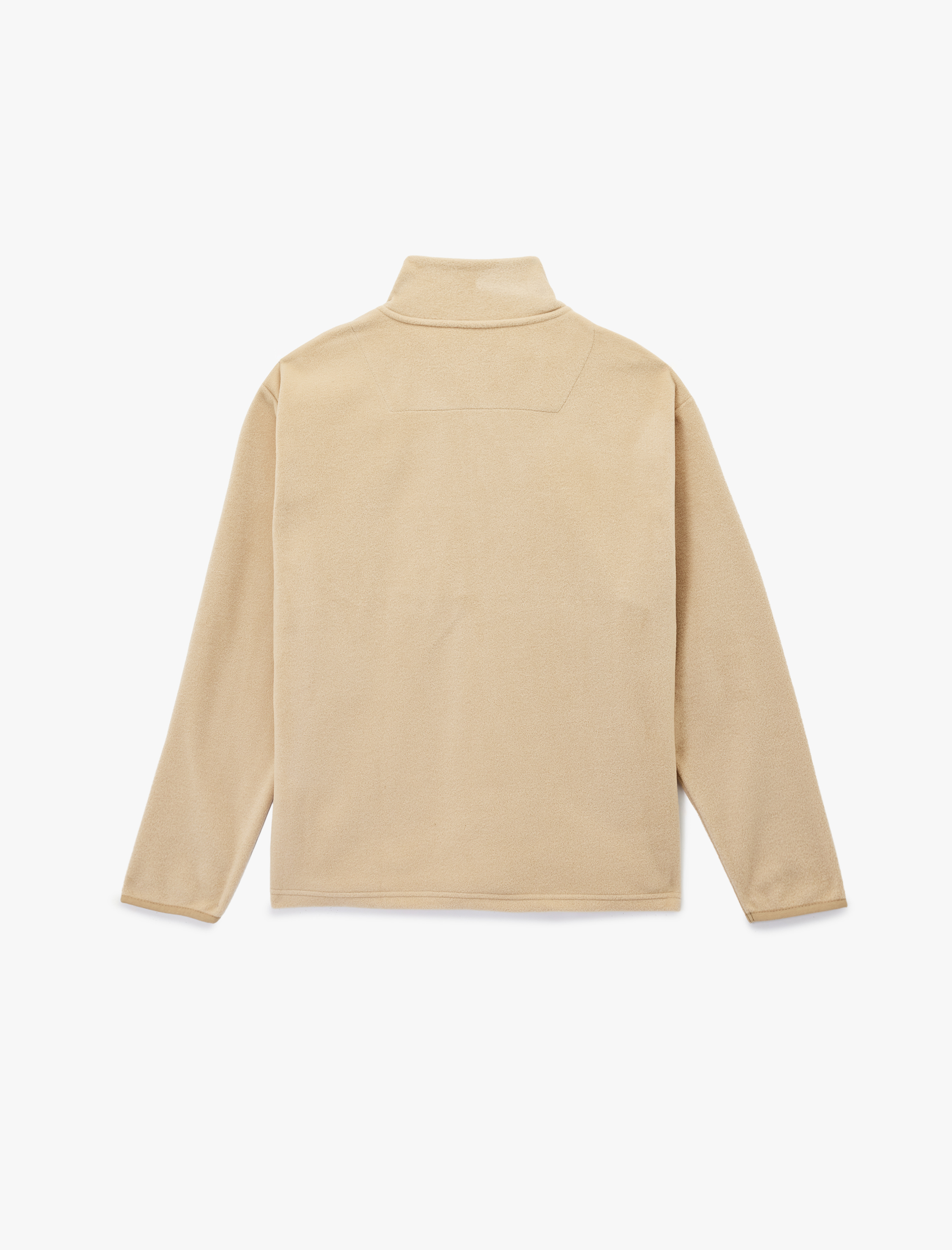   Uzun Kollu Cepli Yarım Fermuarlı Polar Sweatshirt