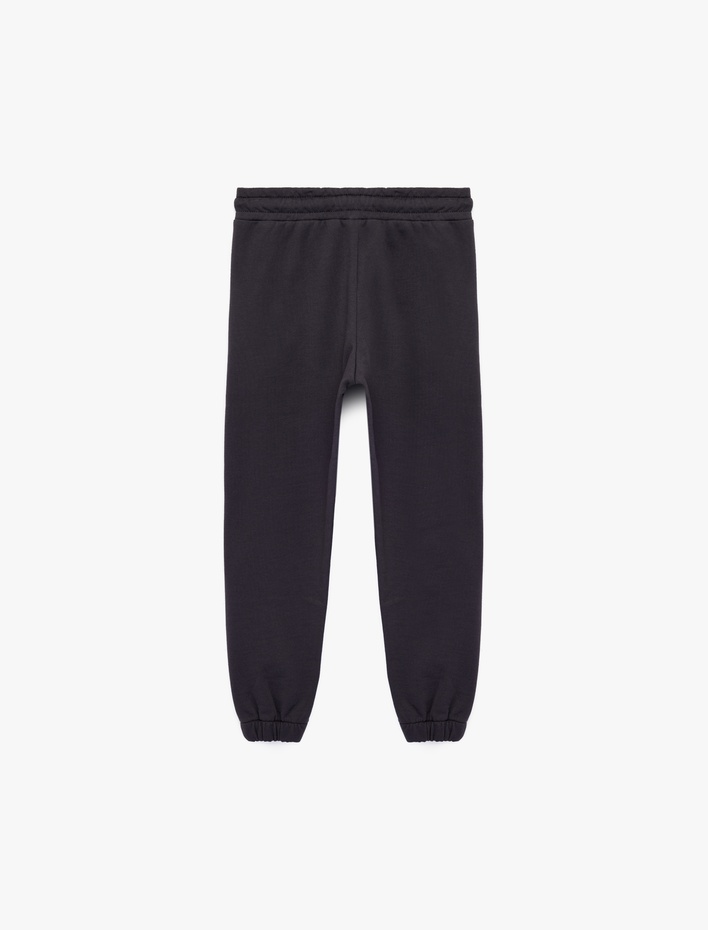 Erkek Çocuk Şardonlu Pamuklu Cepli Jogger Eşofman Altı