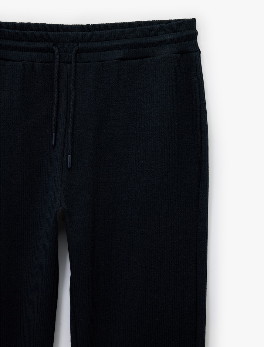 ❋1406❋ Gri Cep Detaylı Beli Bağcıklı Yıldız Aplikeli Oversize Geniş Paça