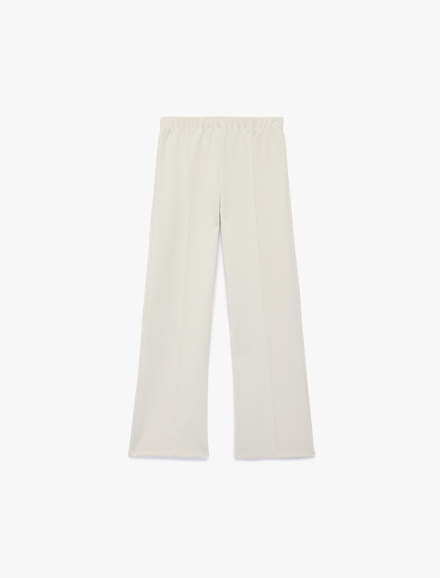 Koton Modal Karışımlı Rahat Kalıp Basic Geniş Paça Pantolon