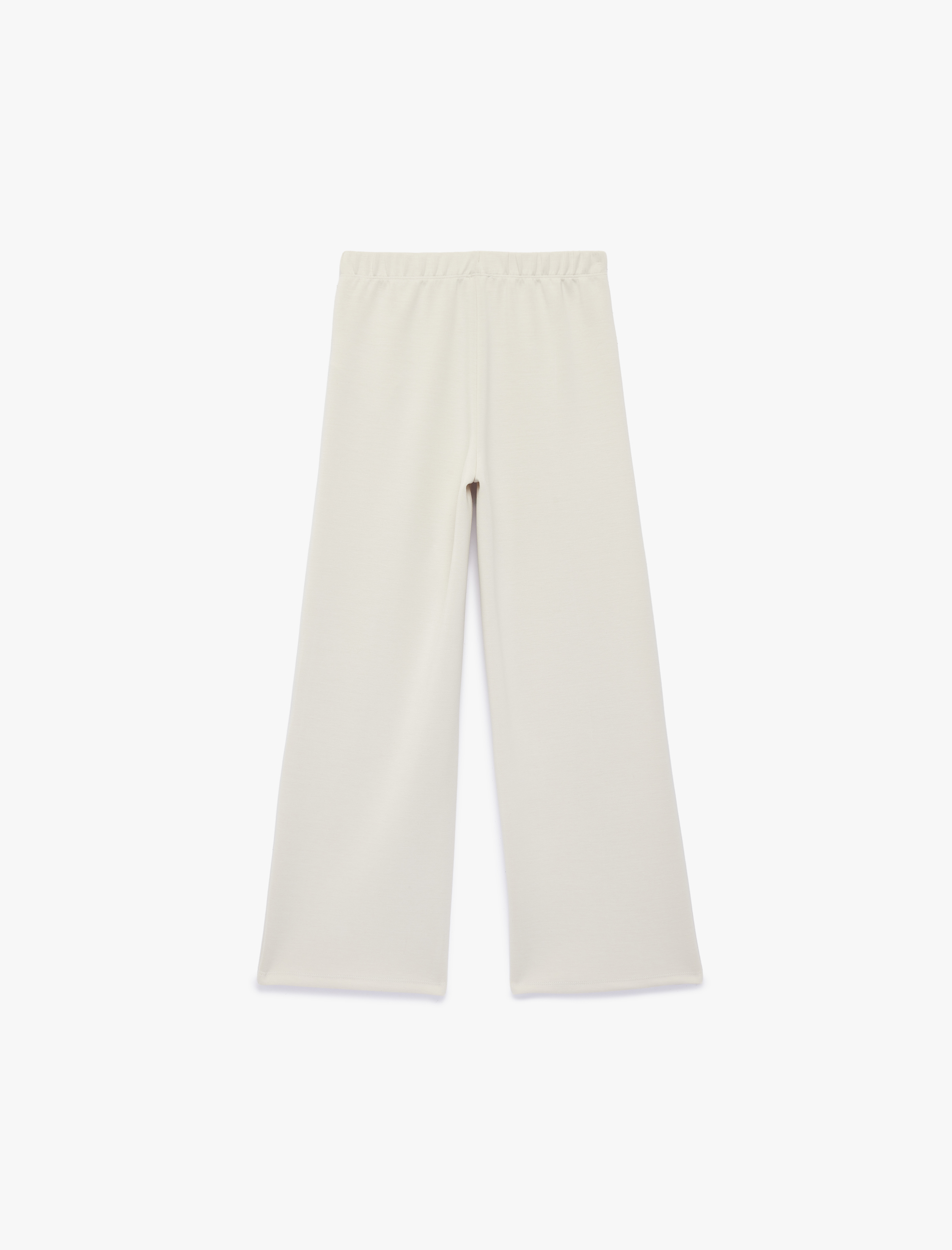  Kız Çocuk Modal Karışımlı Rahat Kalıp Basic Geniş Paça Pantolon