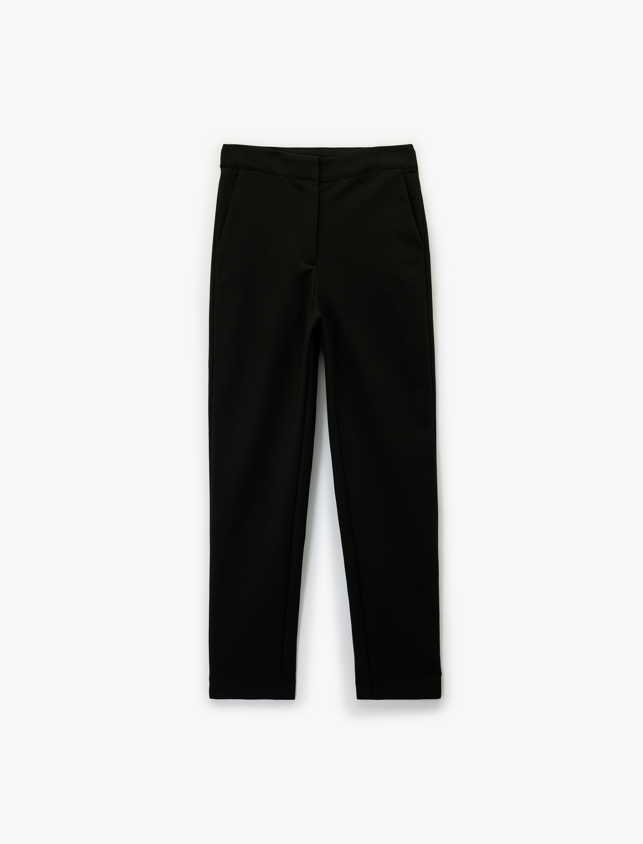   Slim Fit Cepli Yüksek Bel Cigarette Pantolon