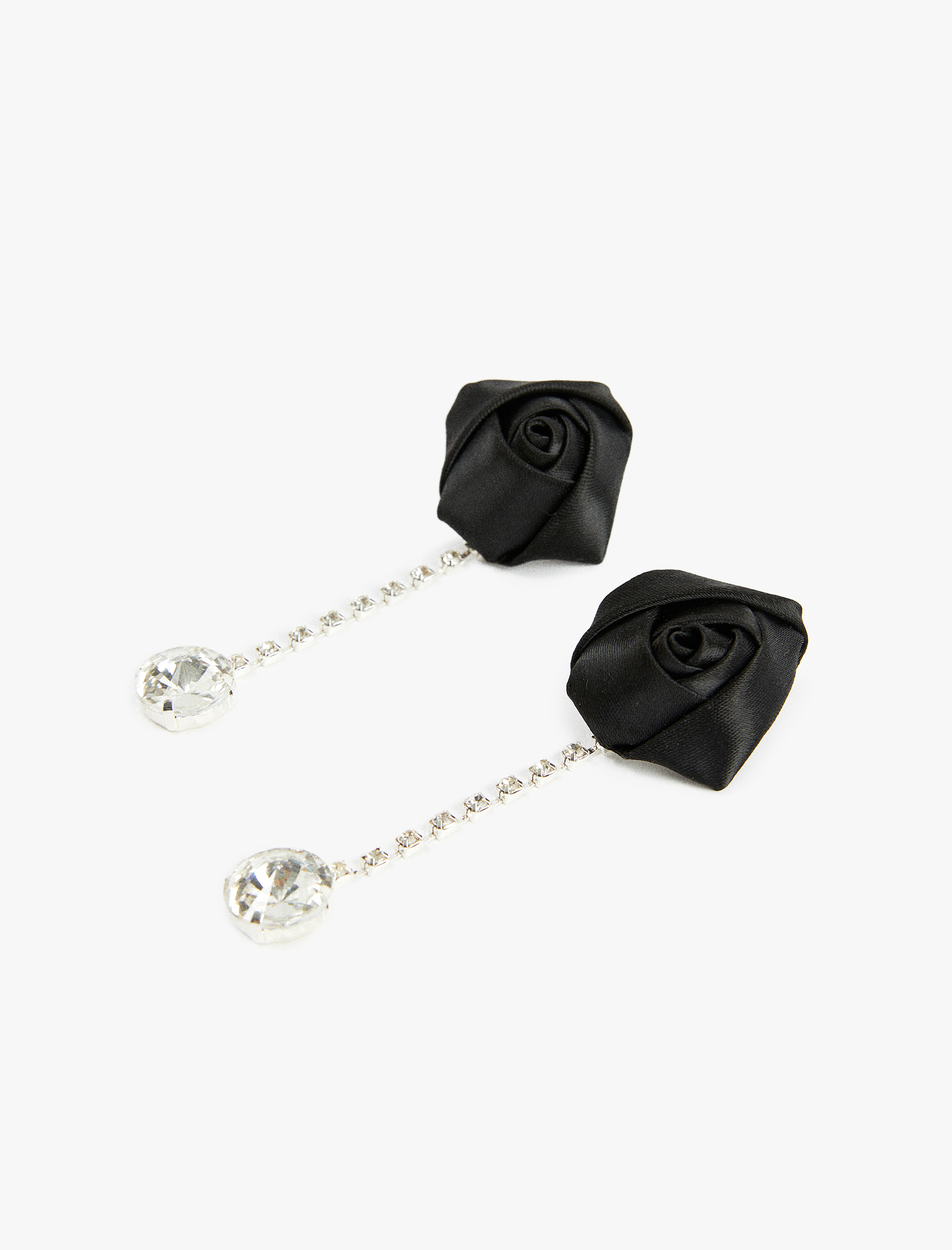  Kadın Sallantılı Taşlı Çiçek Küpe