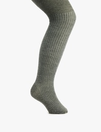 Dokulu Külotlu Çorap