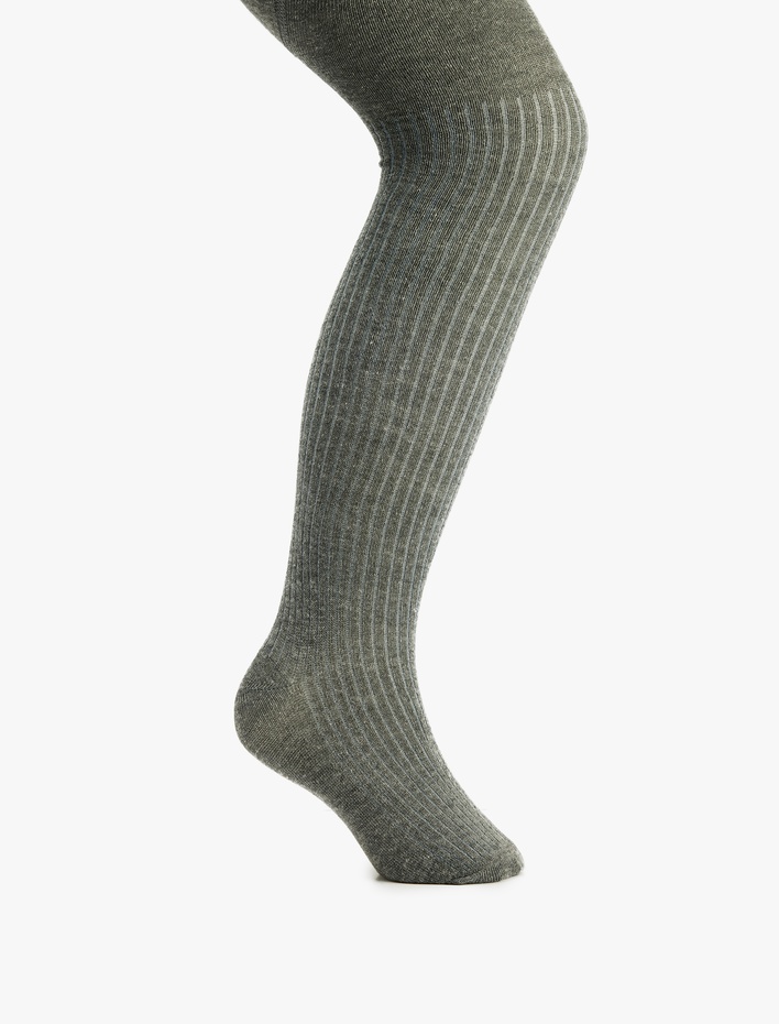 Kız Çocuk Dokulu Külotlu Çorap