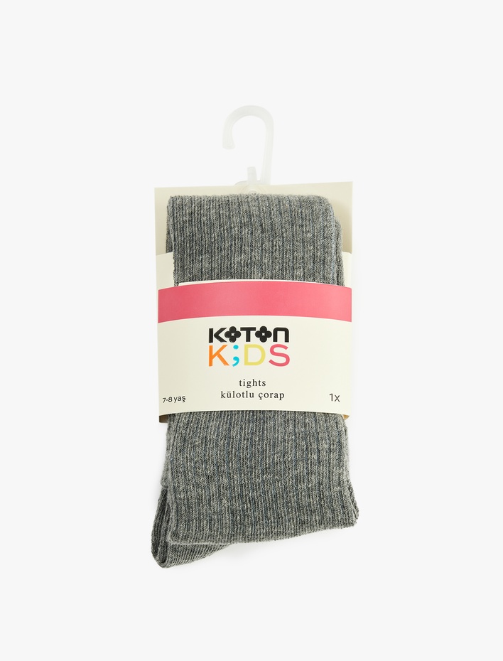 Kız Çocuk Dokulu Külotlu Çorap