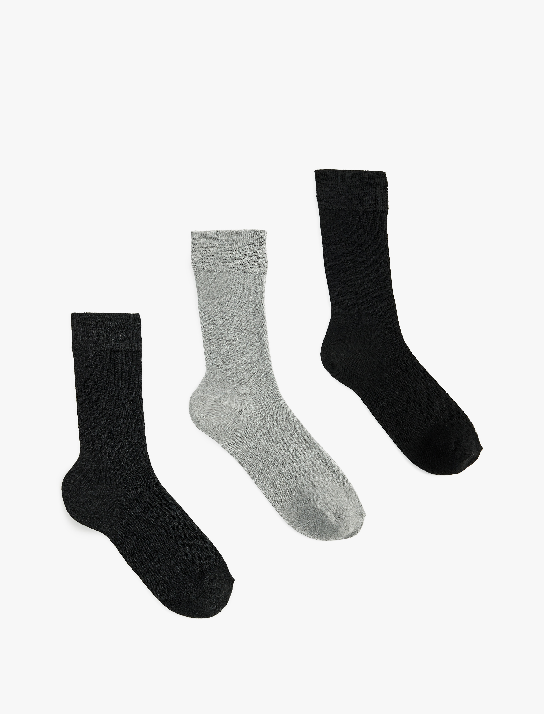  Erkek Çok Renkli 3'lü Soket Çorap Seti