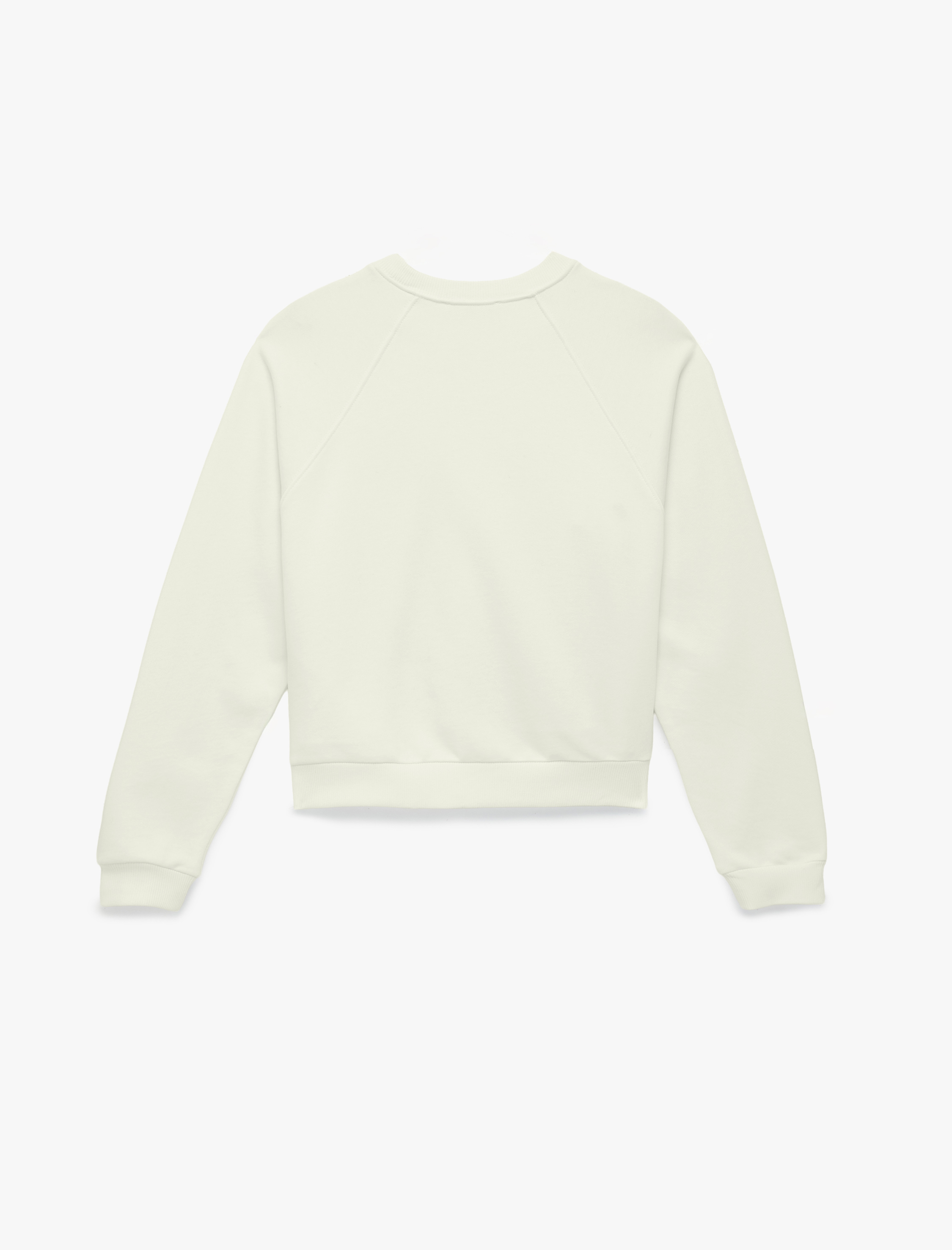   Pamuklu Rahat Kalıp Şardonlu Uzun Kollu Bisiklet Yaka Sweatshirt