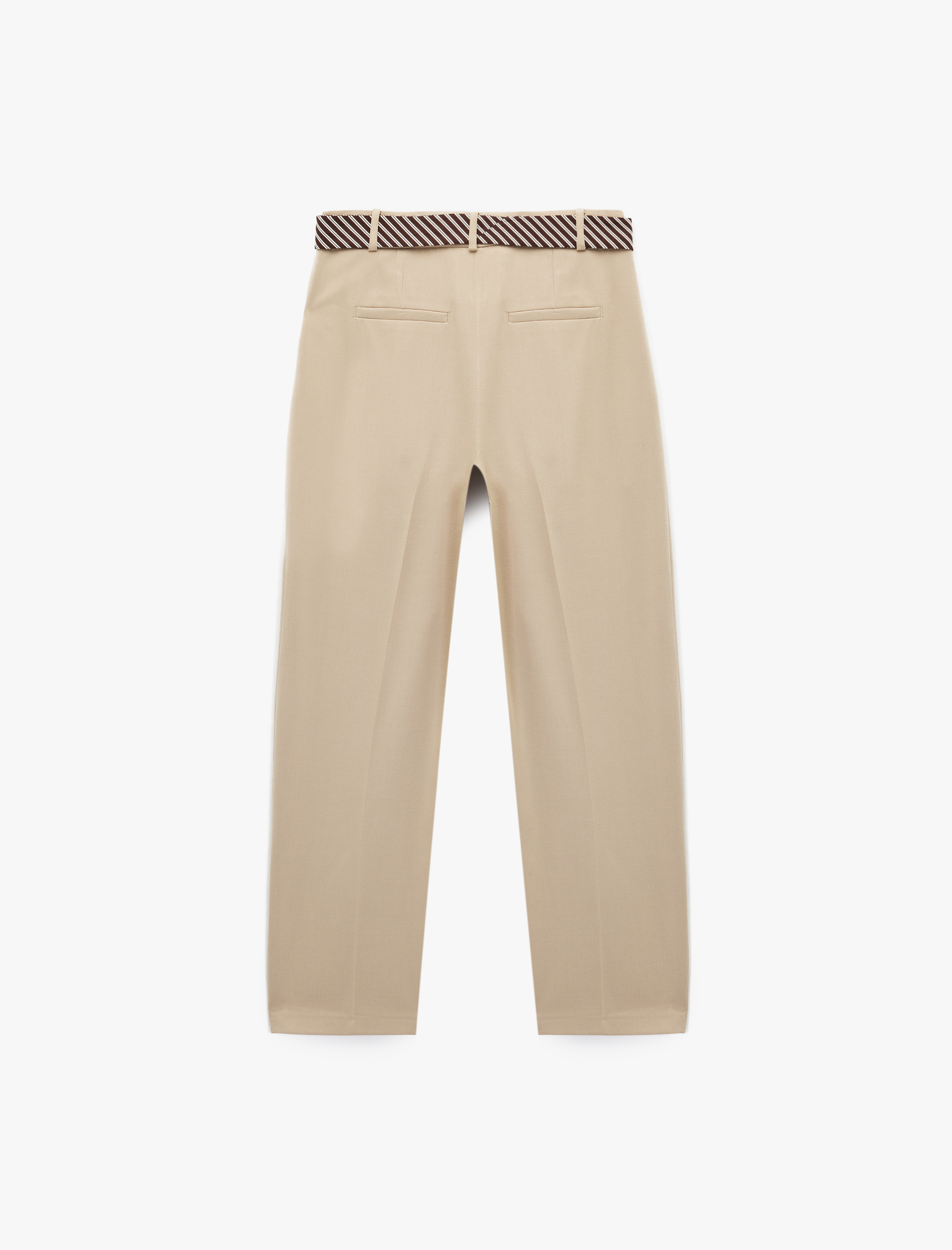   Kuşak Kemer Detaylı Havuç Pantolon