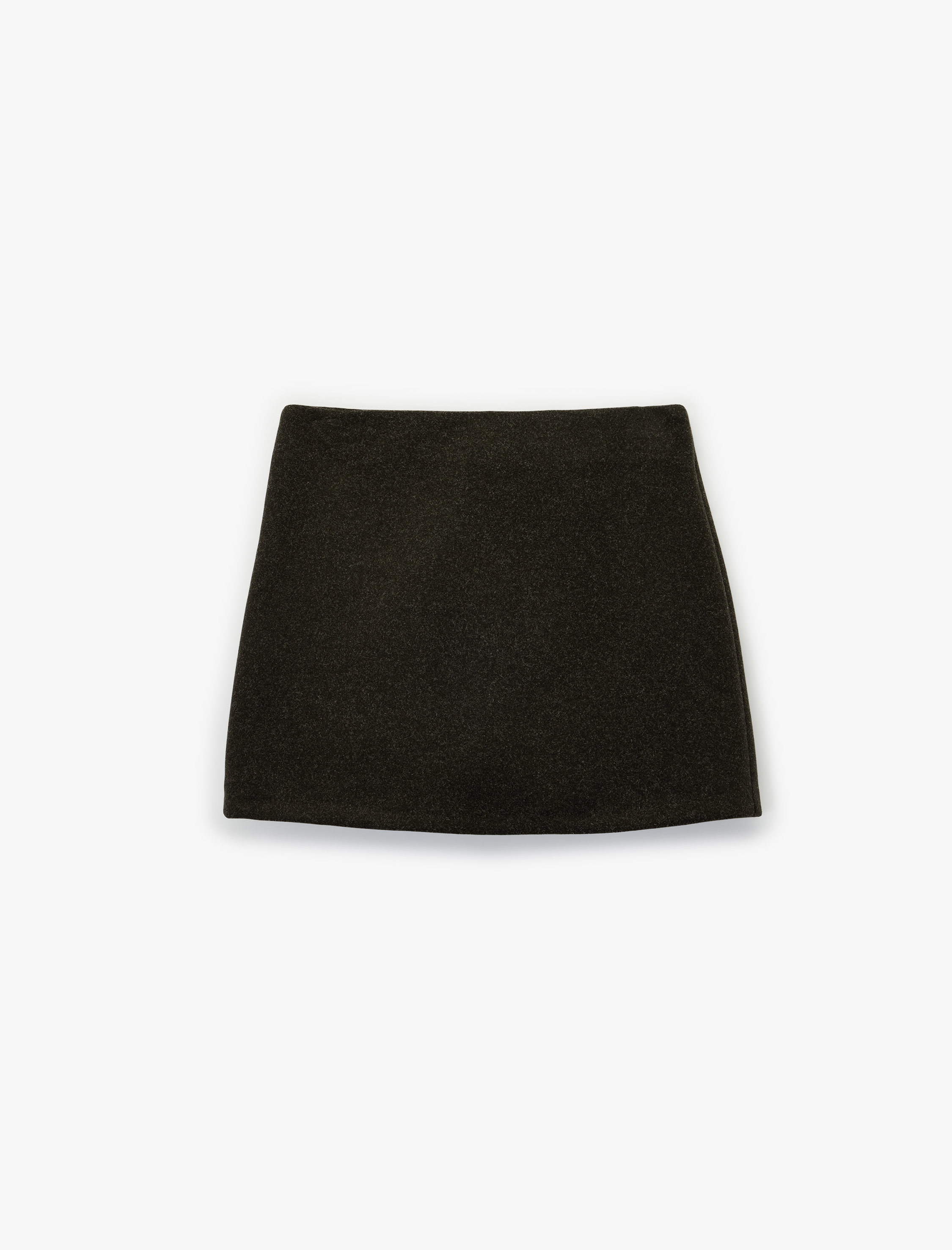   Regular Fit A Kesim Kaşe Mini Etek