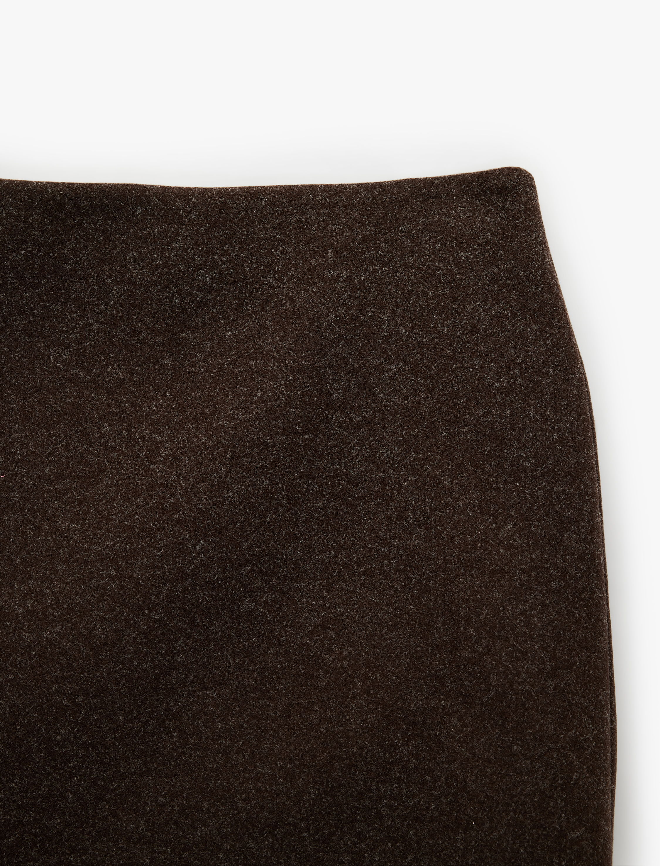   Regular Fit A Kesim Kaşe Mini Etek