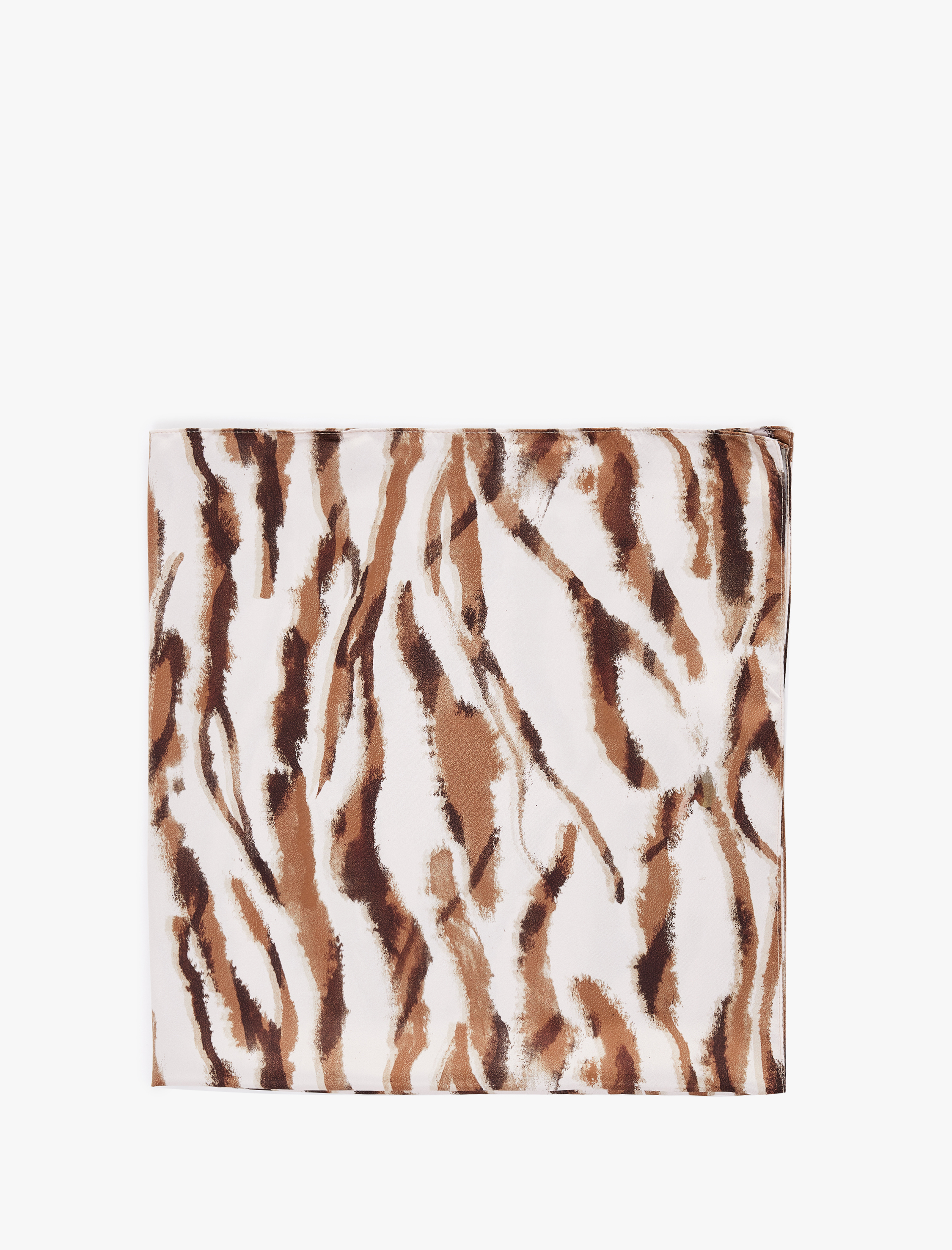  Kadın Çok Renkli Desenli Kare Şal