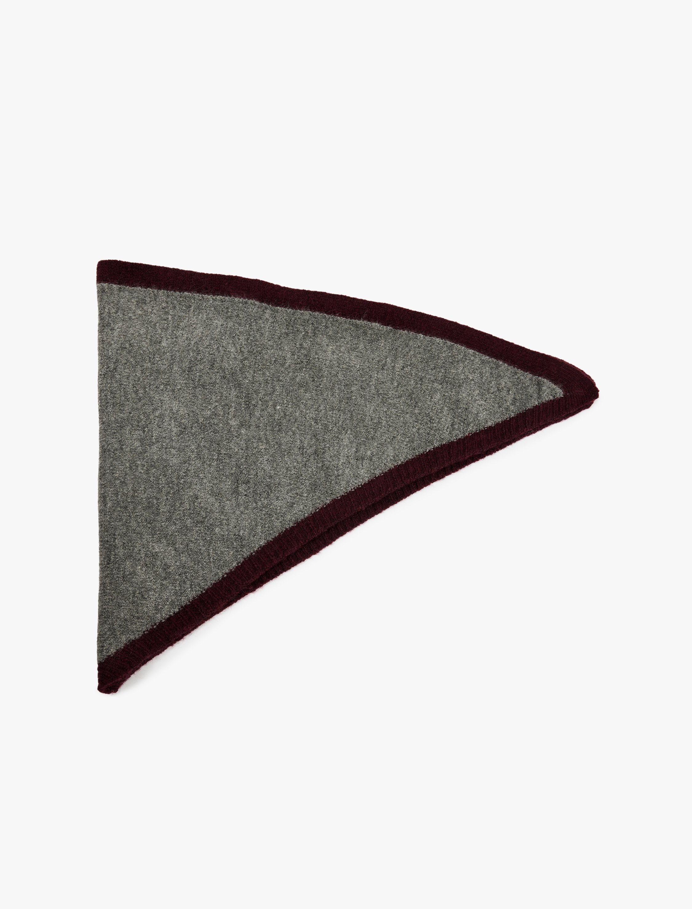  Kadın Renk Kontrastlı Üçgen Atkı