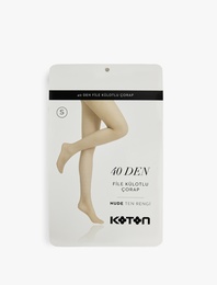 40 DEN File Külotlu Çorap