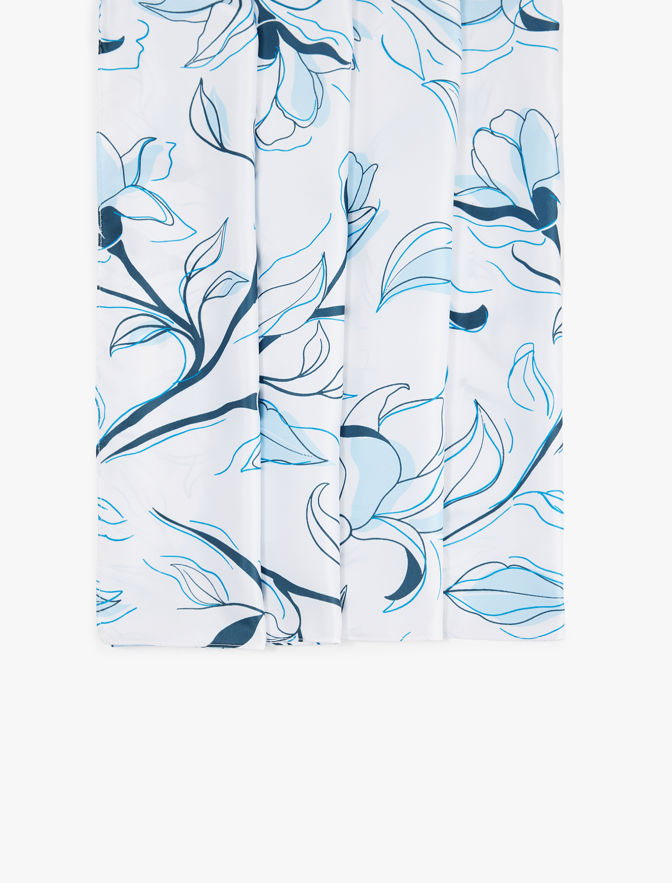  Kadın Çiçekli Kare Şal