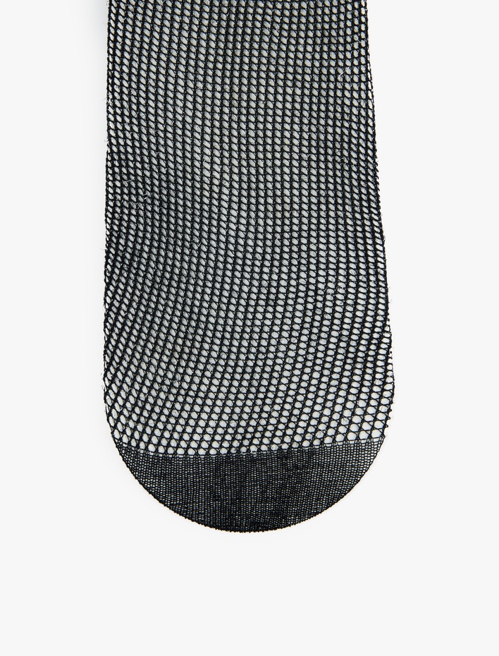 Kadın 40 DEN Simli File Külotlu Çorap