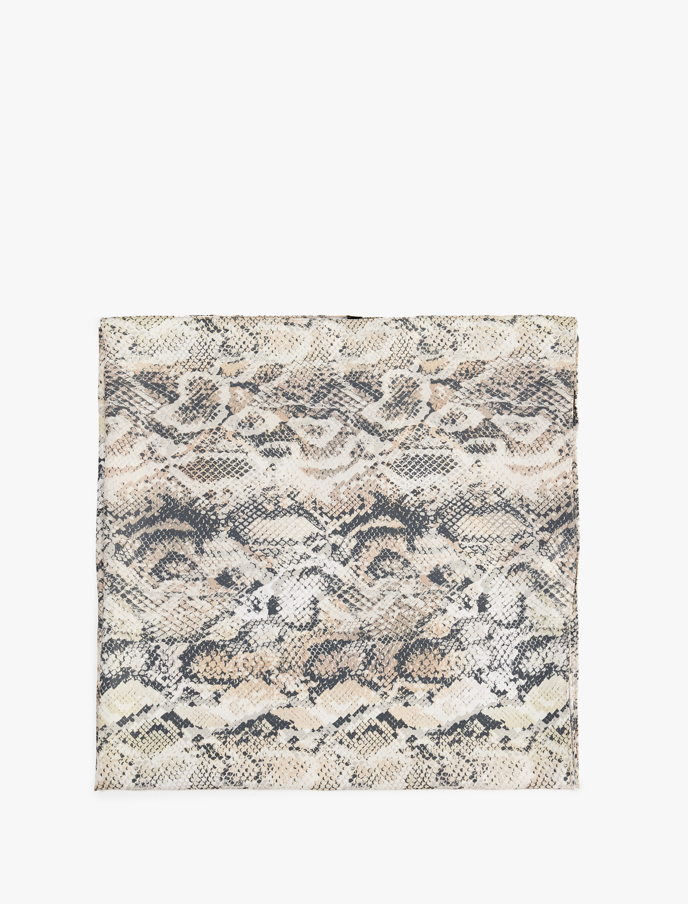  Kadın Yılan Derisi Desenli Kare Şal