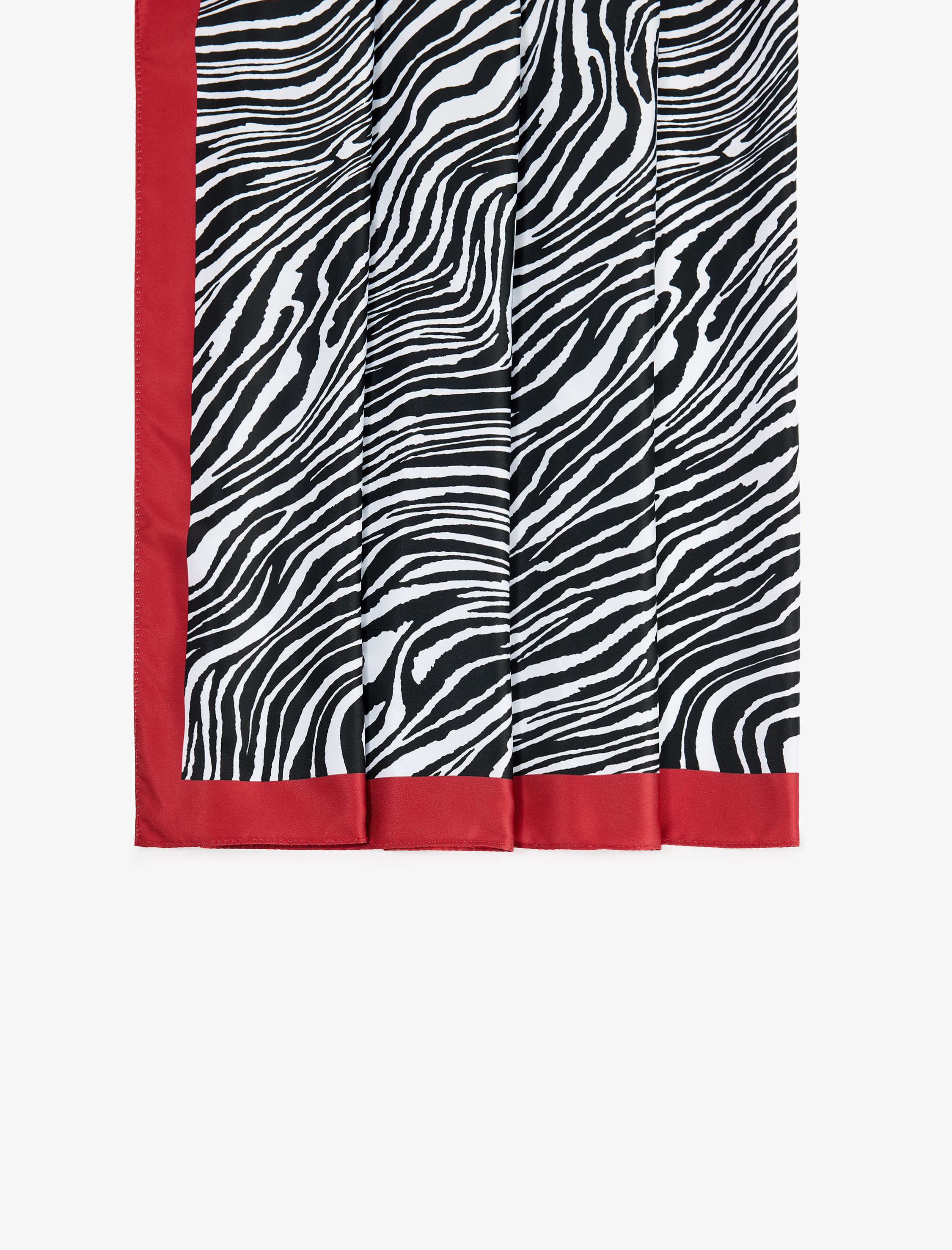  Kadın Zebra Desenli Kare Şal