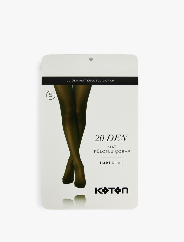 Kadın 20 DEN Mat Külotlu Çorap