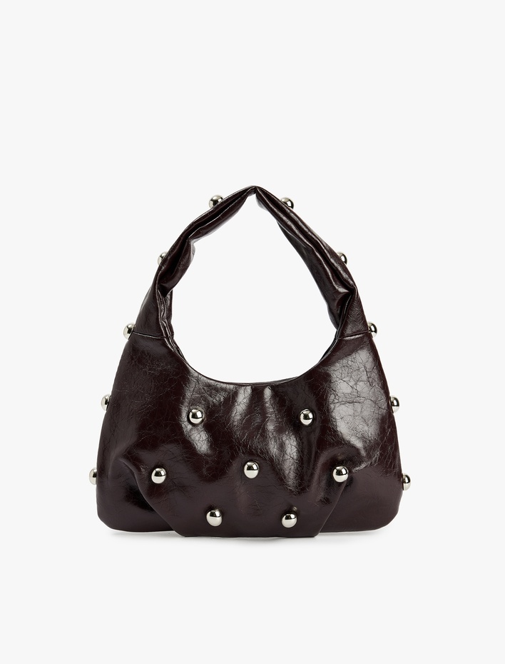 Kadın Taş Detaylı Suni Deri Çanta