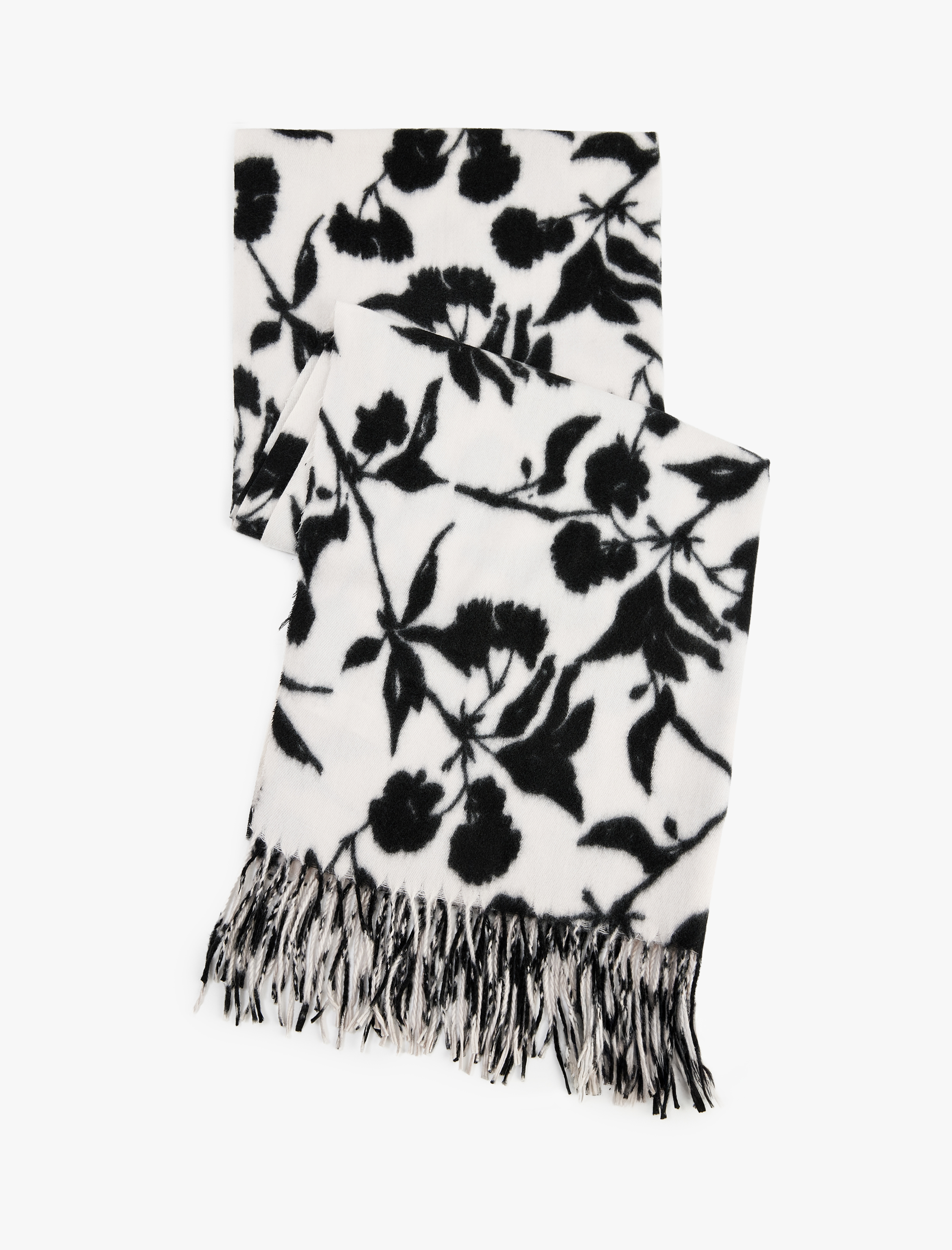  Kadın Çiçek Desenli Atkı