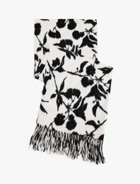 Çiçek Desenli Atkı