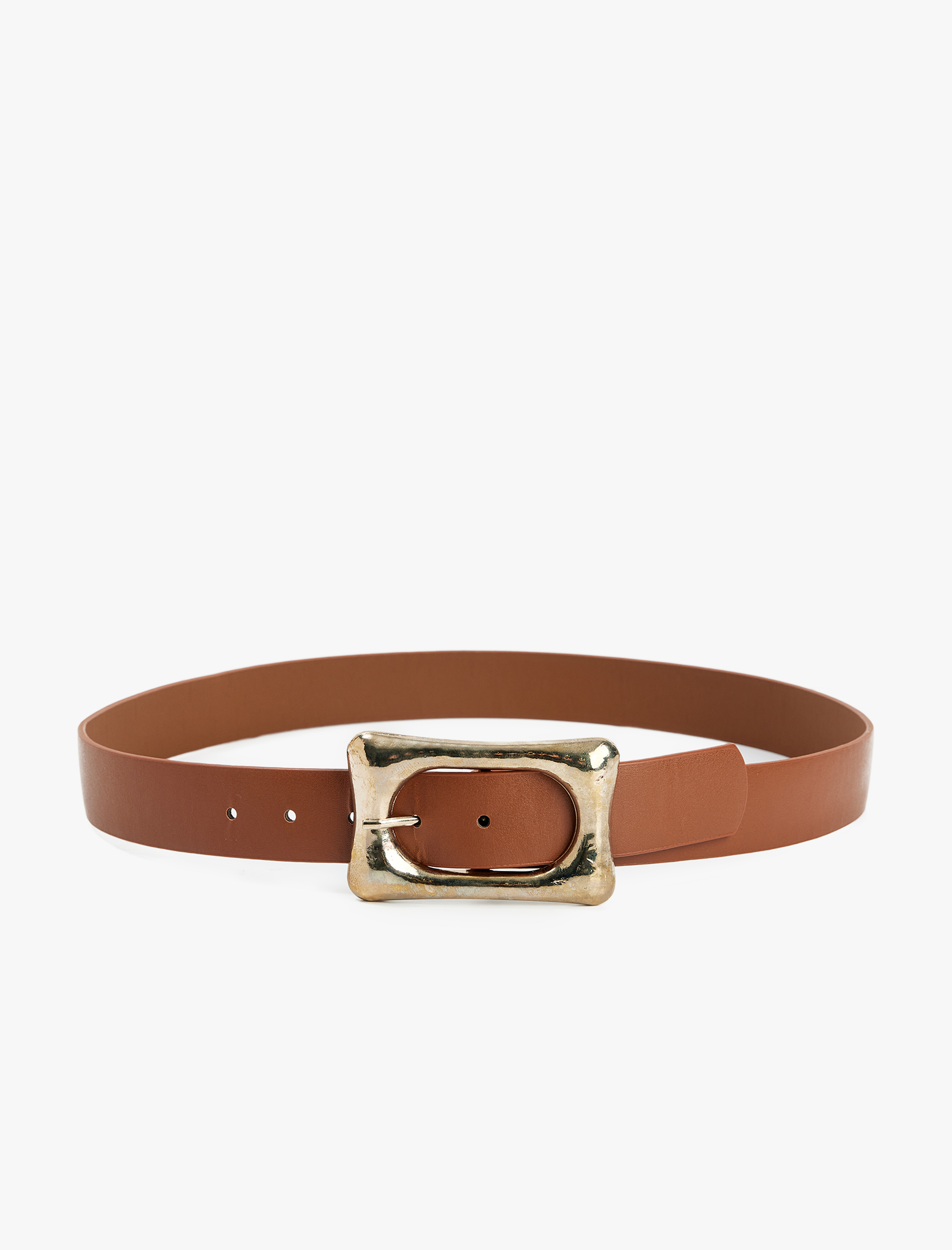  Kadın Metal Tokalı Suni Deri Kemer