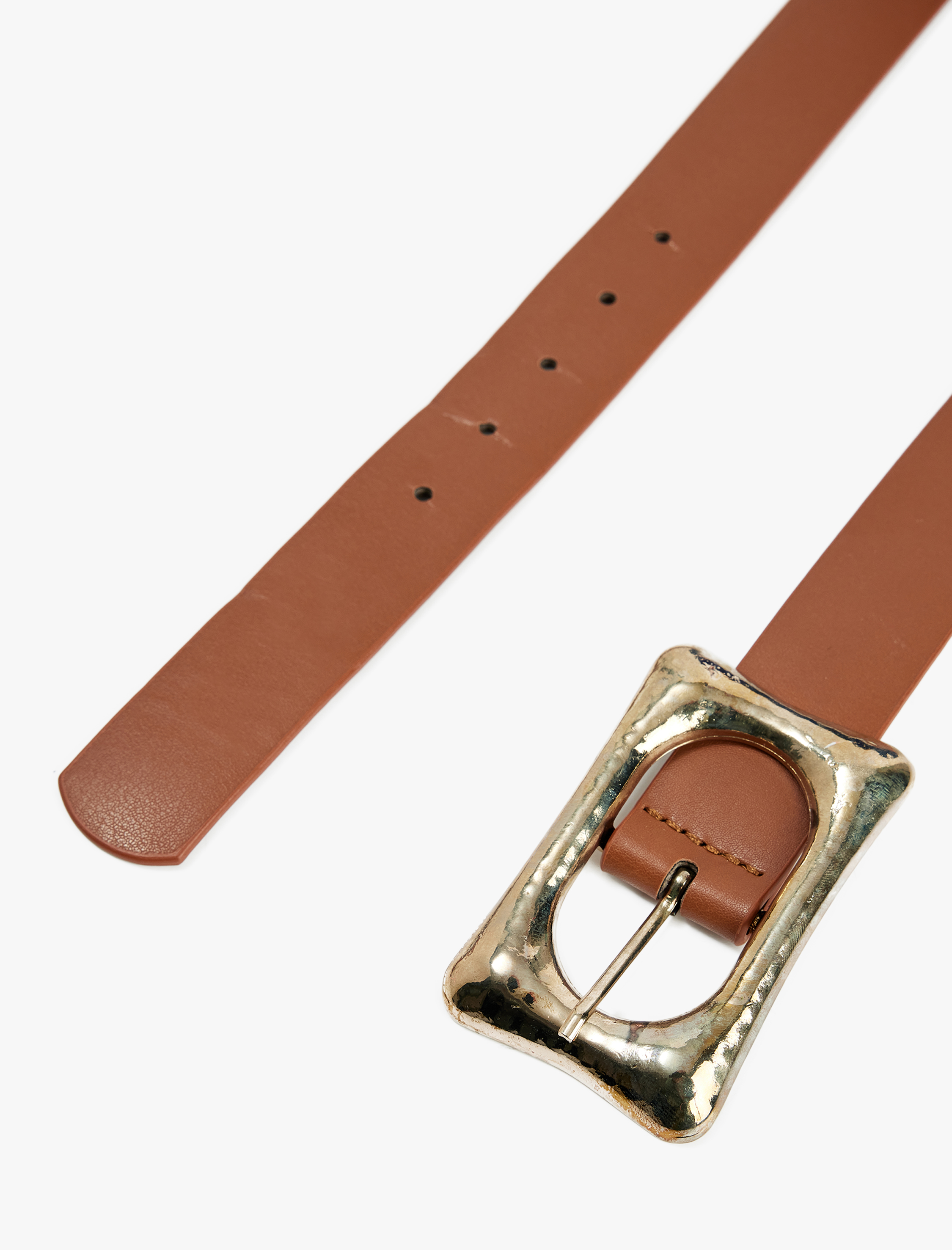  Kadın Metal Tokalı Suni Deri Kemer