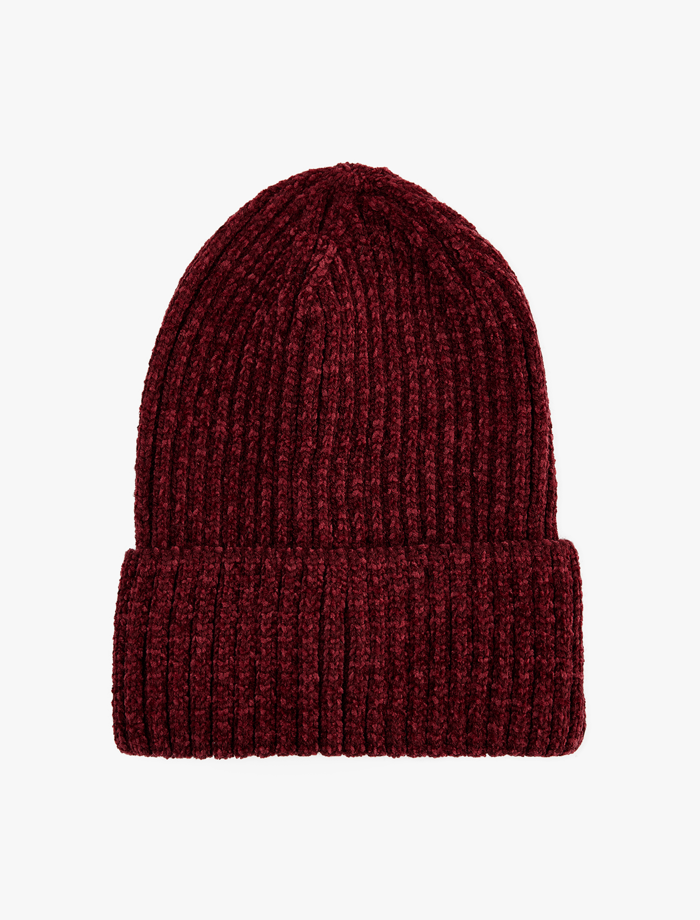  Kadın Basic Katlı Kırçıllı Örgü Bere