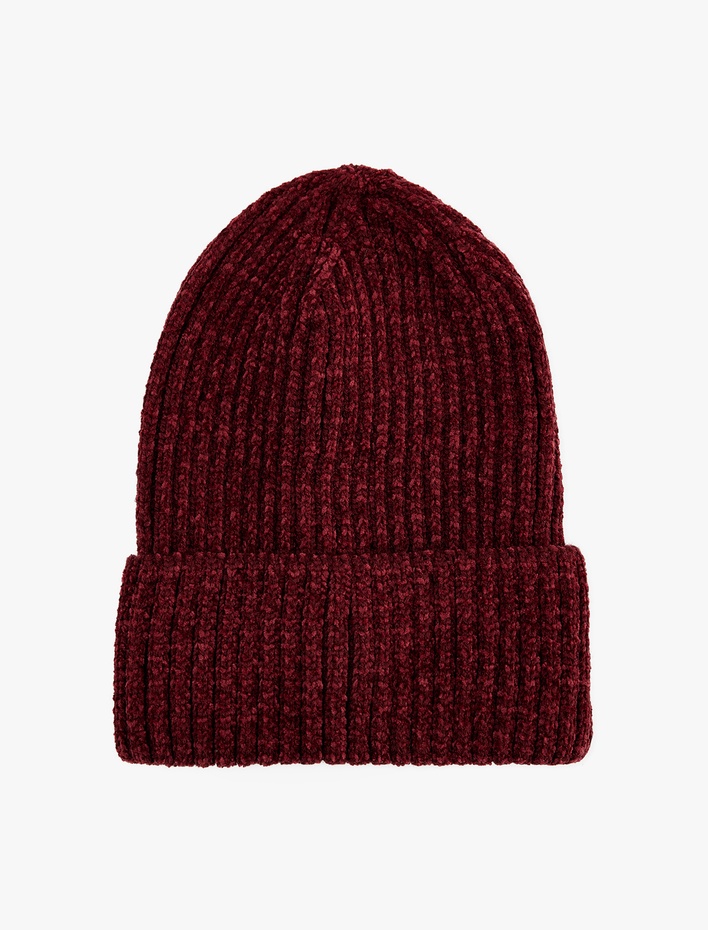 Kadın Basic Katlı Kırçıllı Örgü Bere