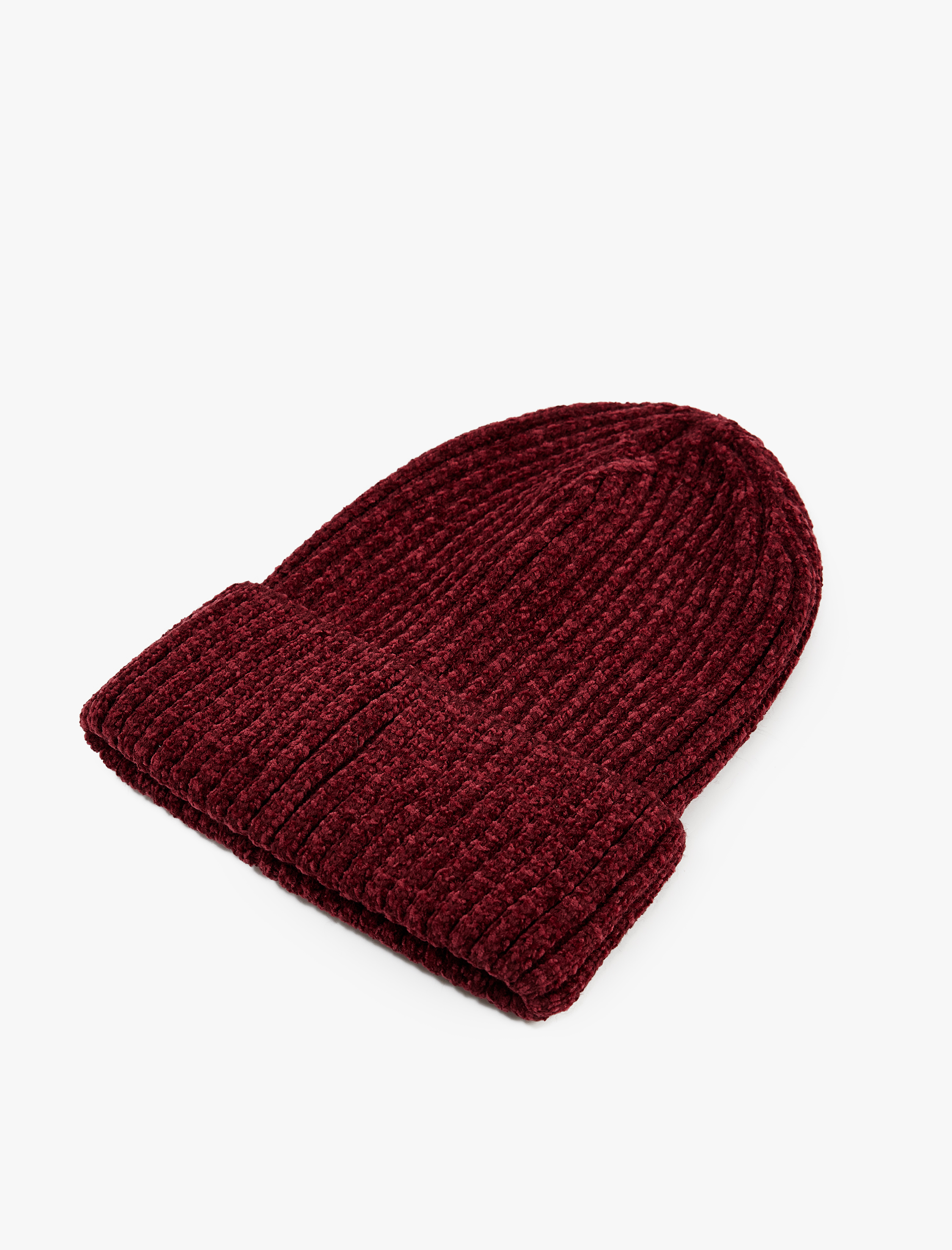  Kadın Basic Katlı Kırçıllı Örgü Bere