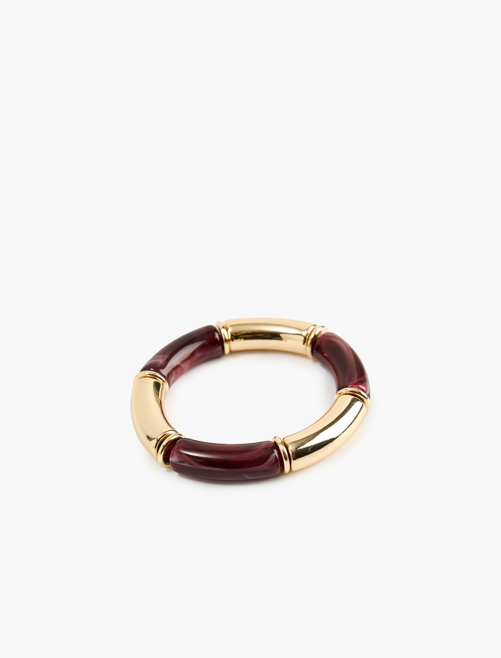 Kadın Taş Detaylı Halka Bileklik