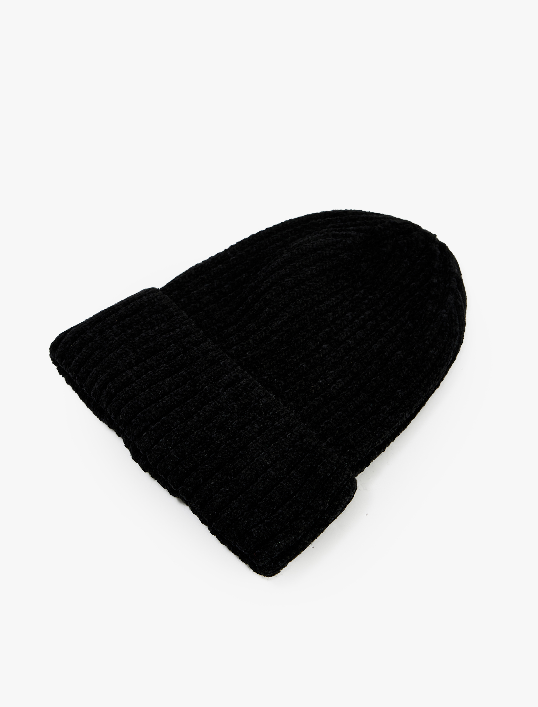  Kadın Basic Katlı Kırçıllı Örgü Bere