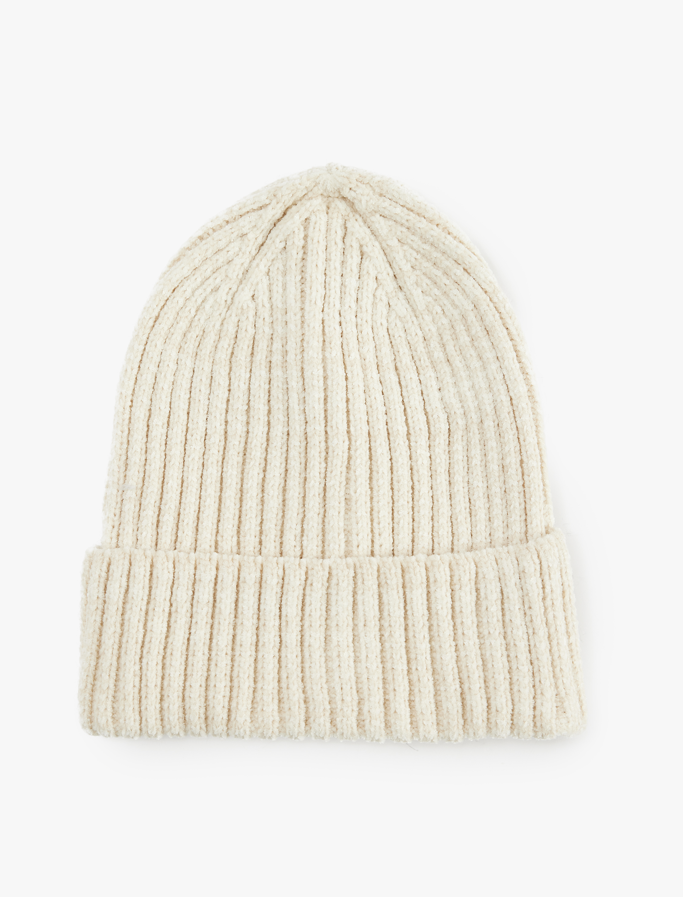  Kadın Basic Katlı Kırçıllı Örgü Bere