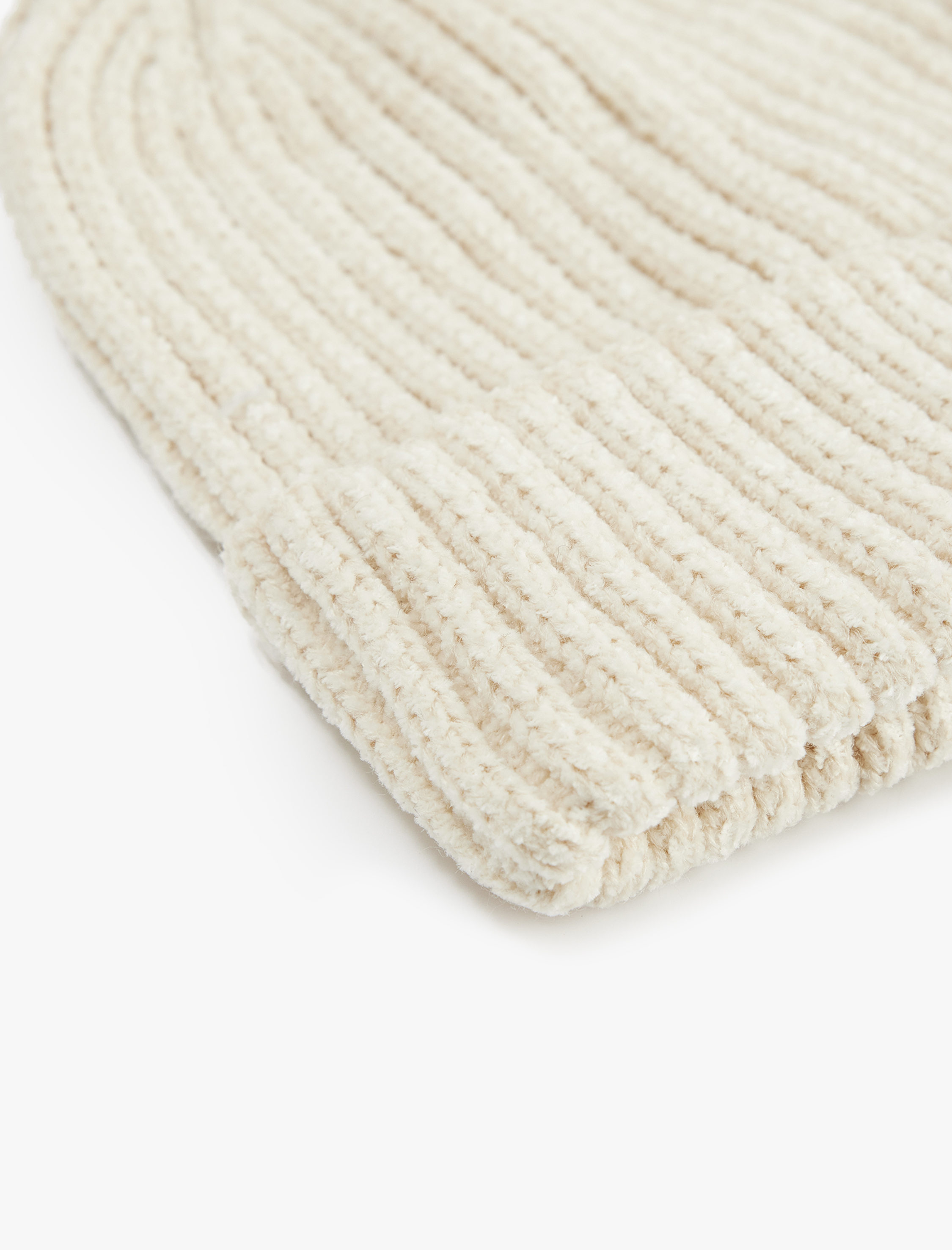  Kadın Basic Katlı Kırçıllı Örgü Bere