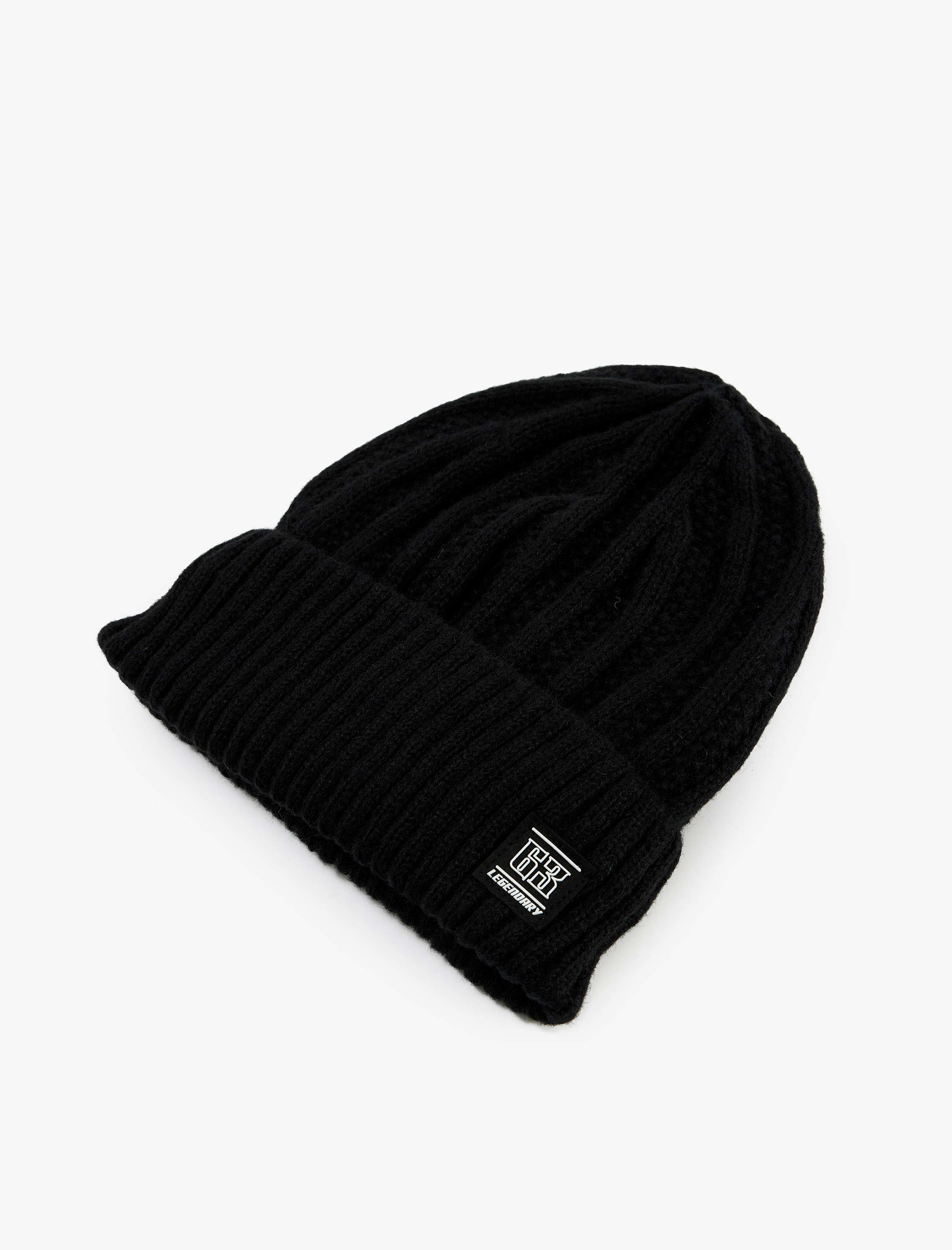  Erkek Etiket Baskılı Basic Bere