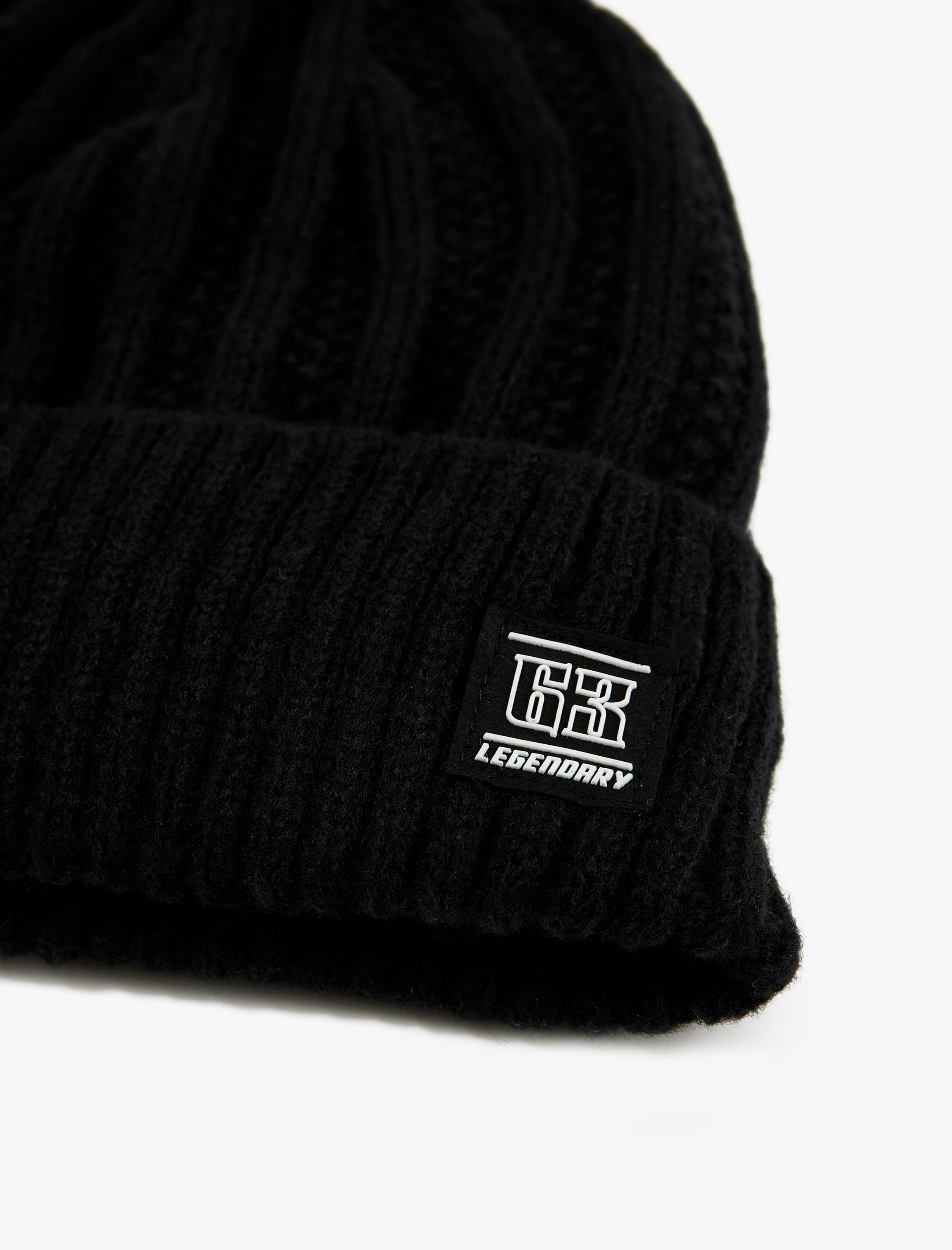  Erkek Etiket Baskılı Basic Bere