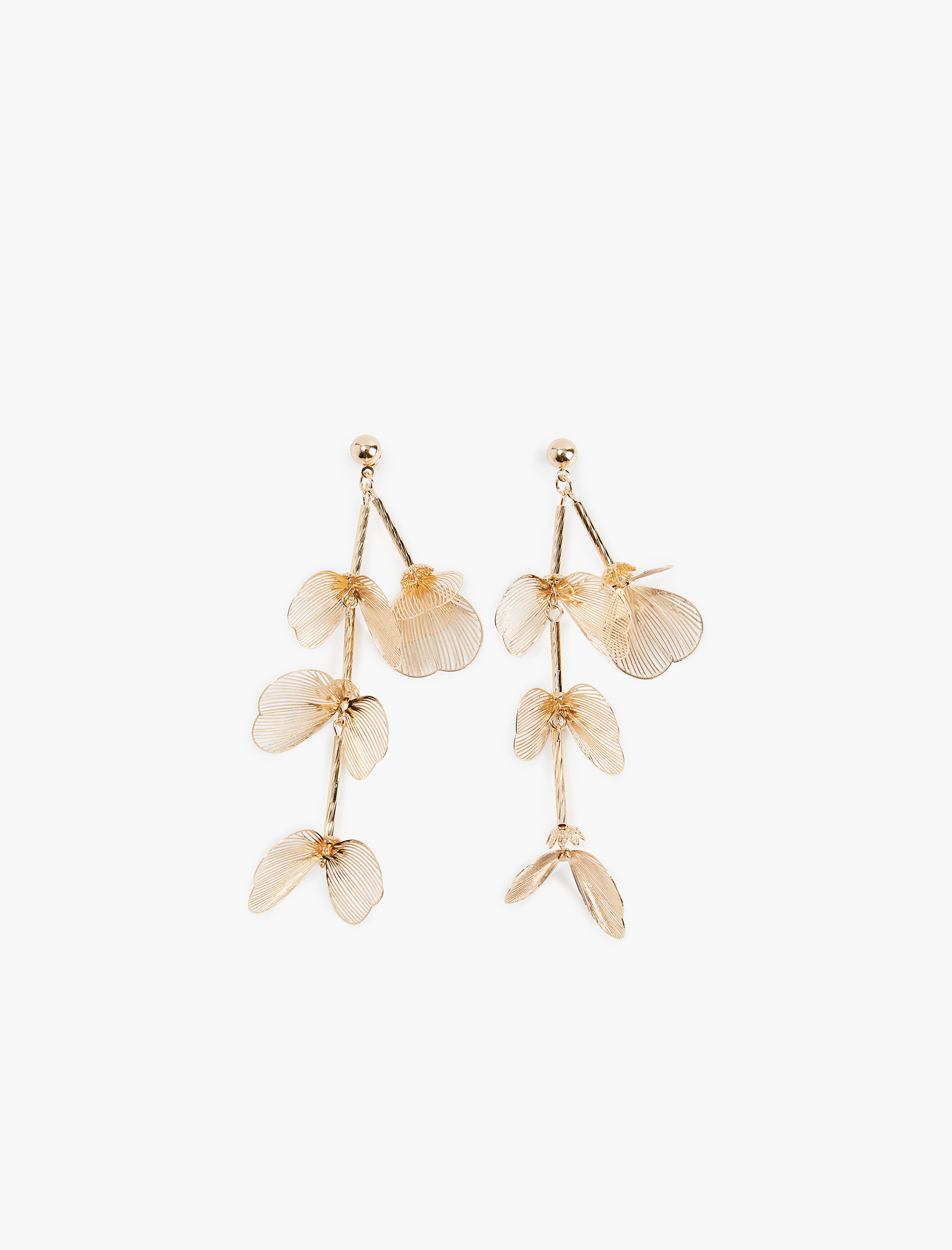  Kadın Sallantılı Çiçekli Küpe