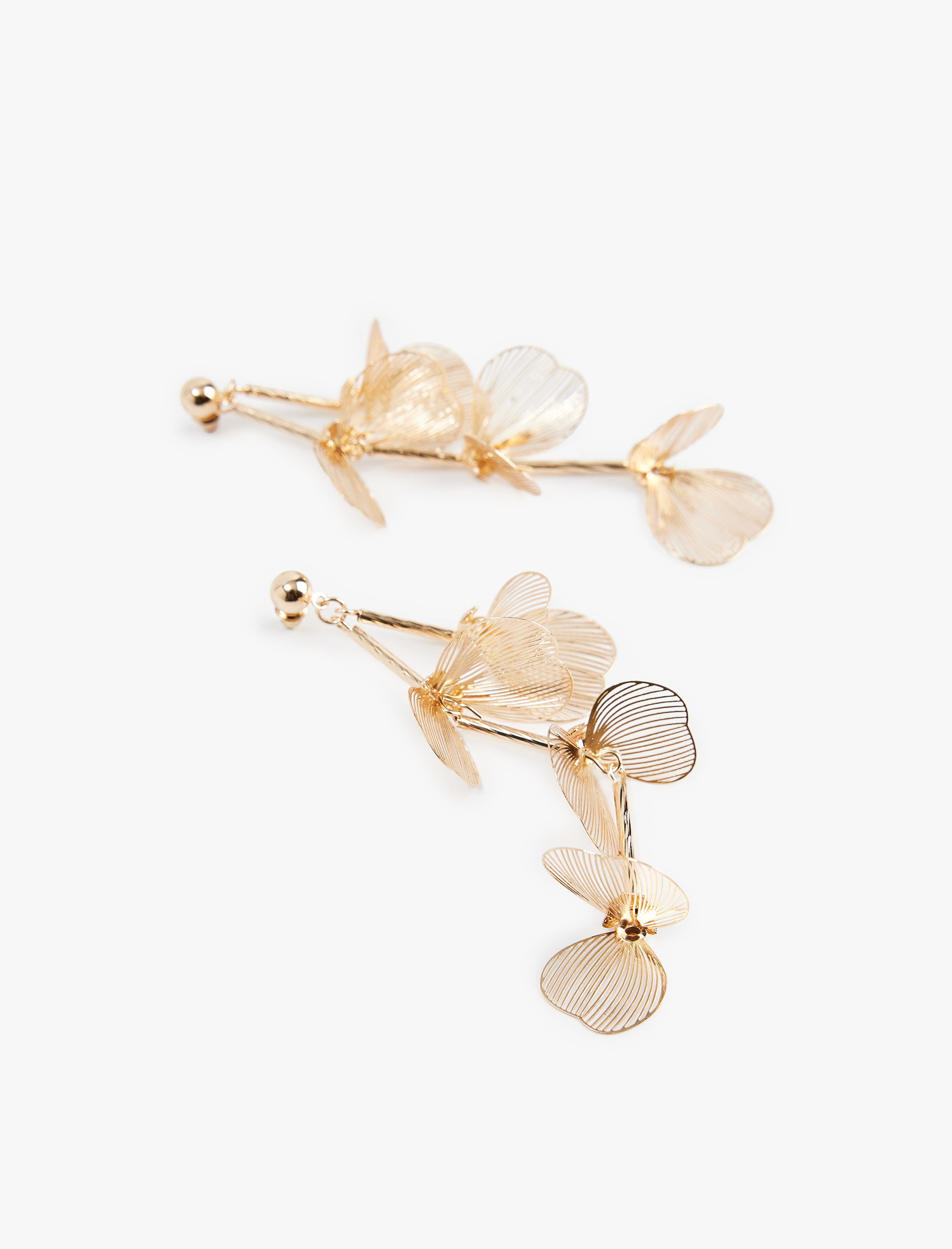  Kadın Sallantılı Çiçekli Küpe