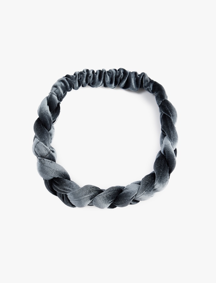 Kadın Örgü Detaylı Saç Bandı