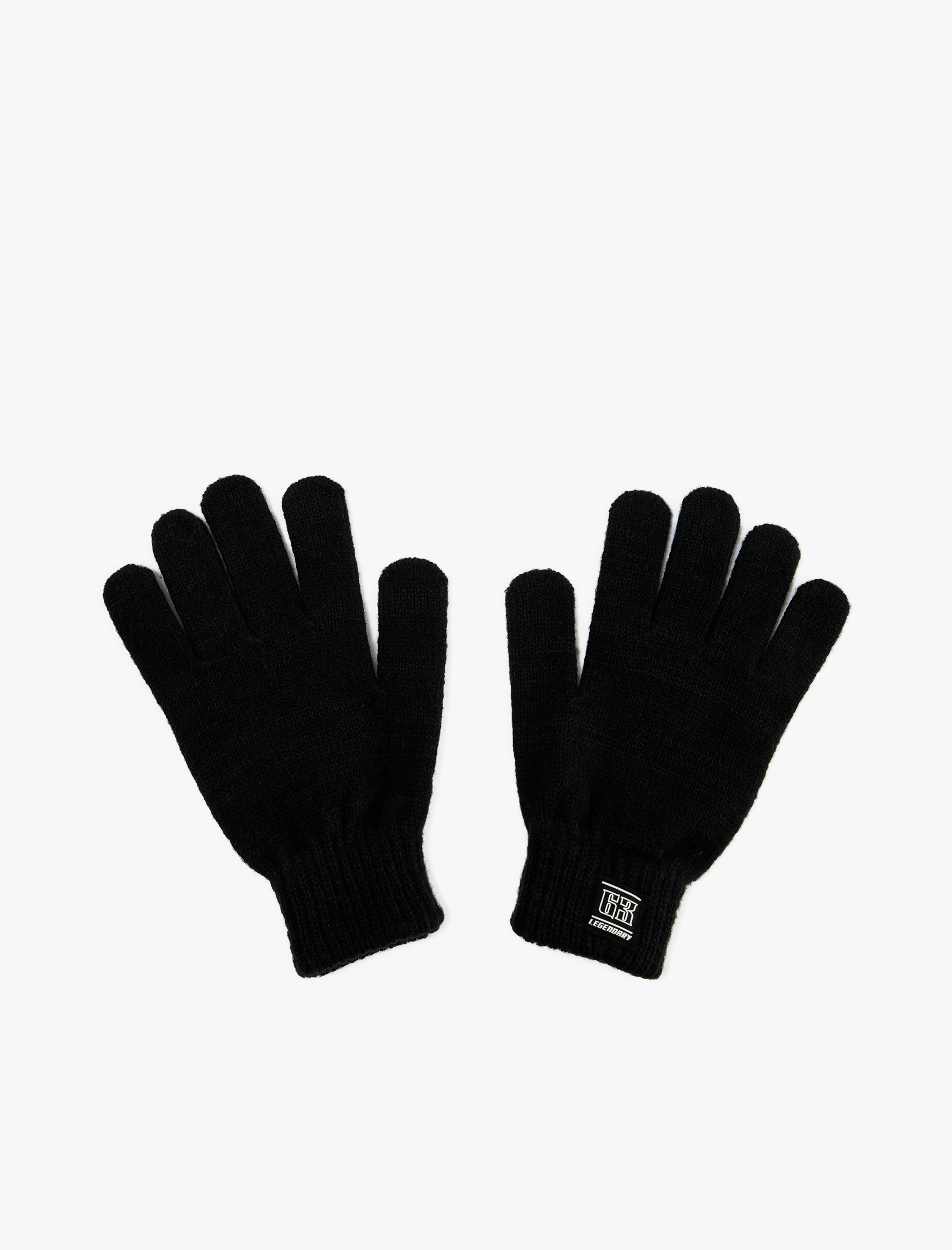  Erkek Etiket Baskılı Basic Eldiven